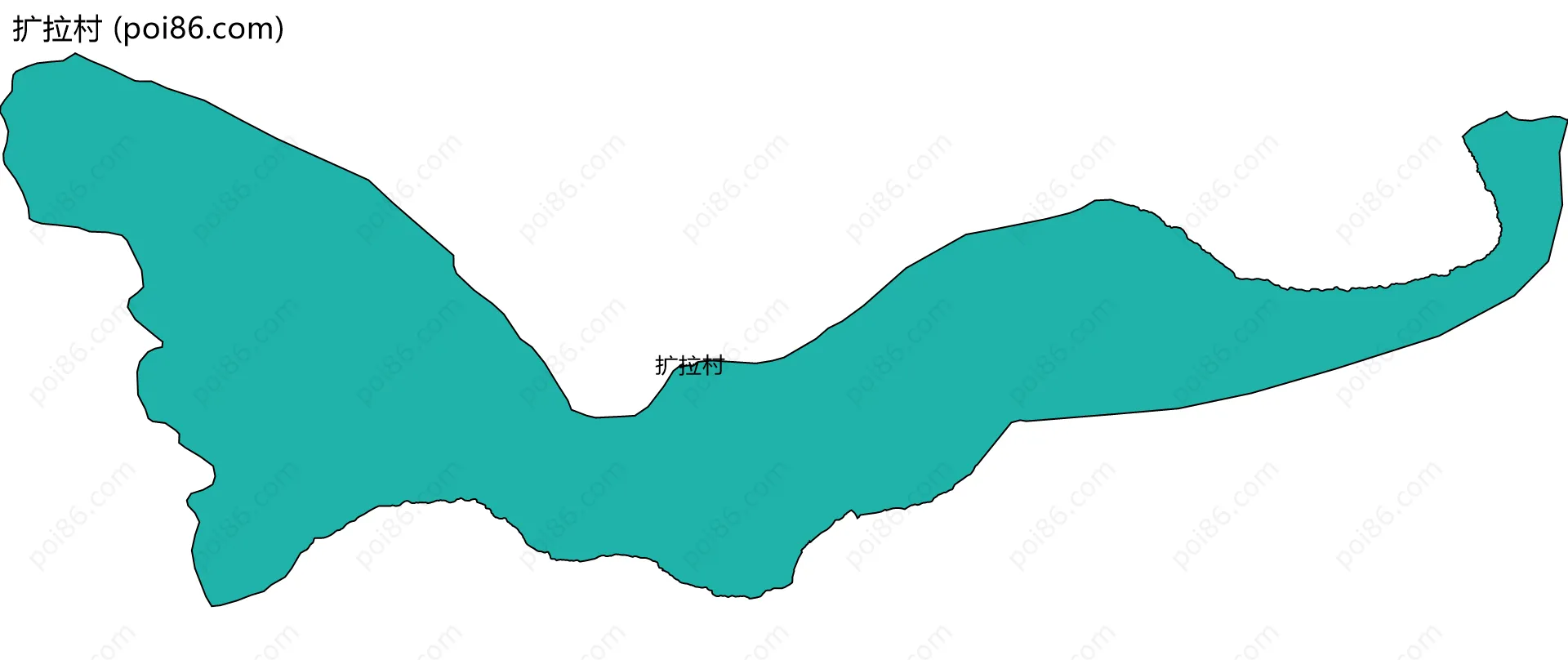 扩拉村边界地图