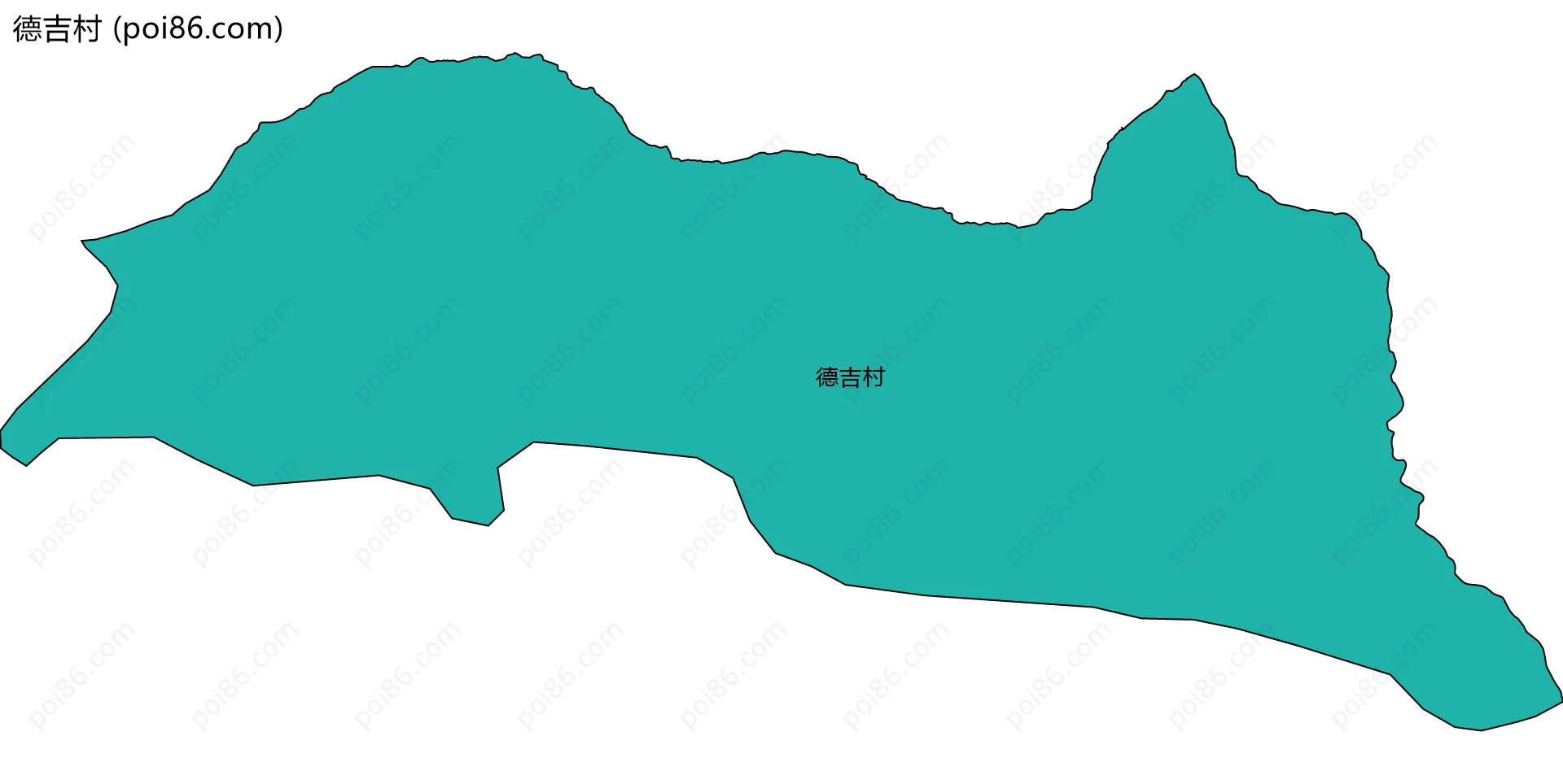 德吉村边界地图