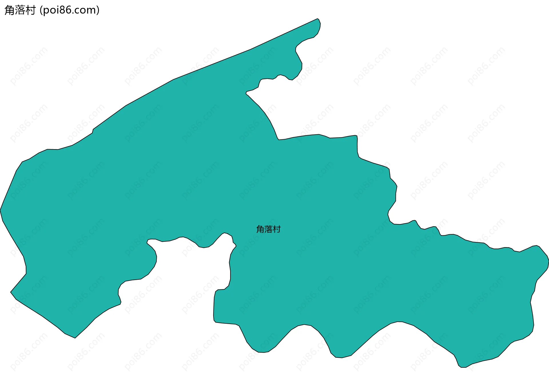 角落村边界地图