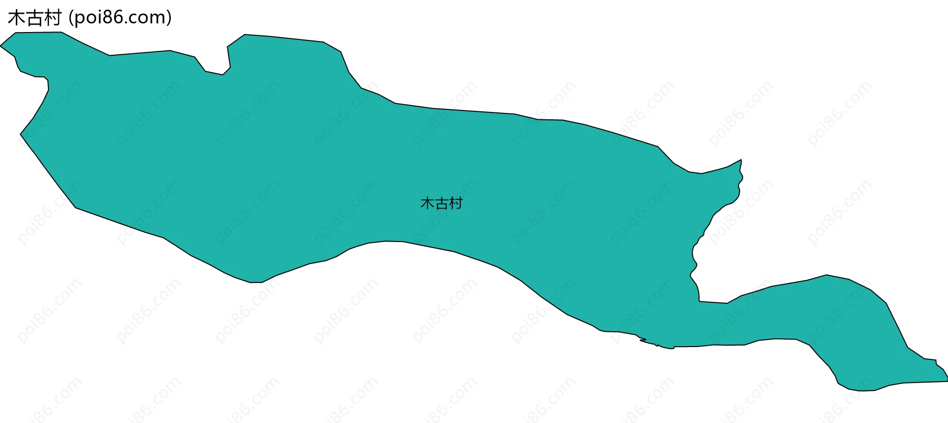 木古村边界地图