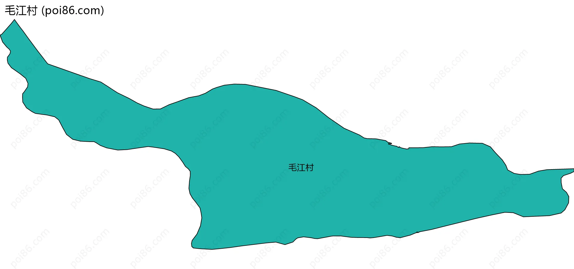 毛江村边界地图