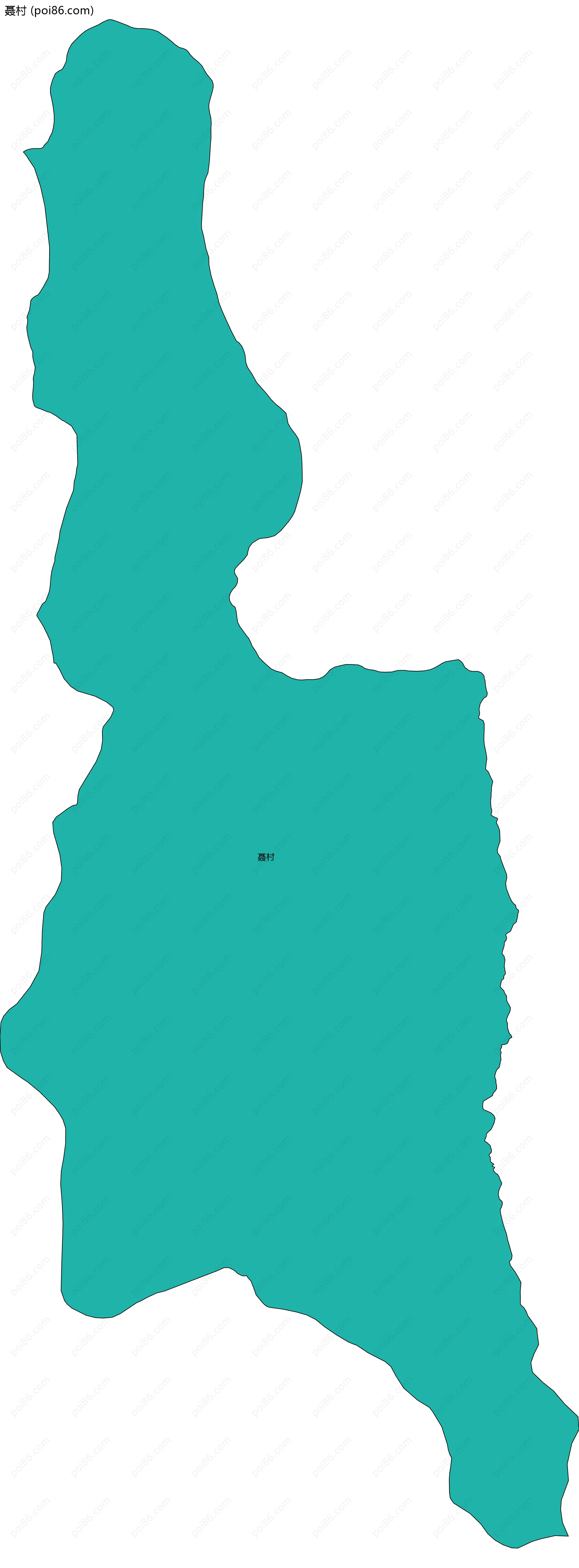 聂村边界地图