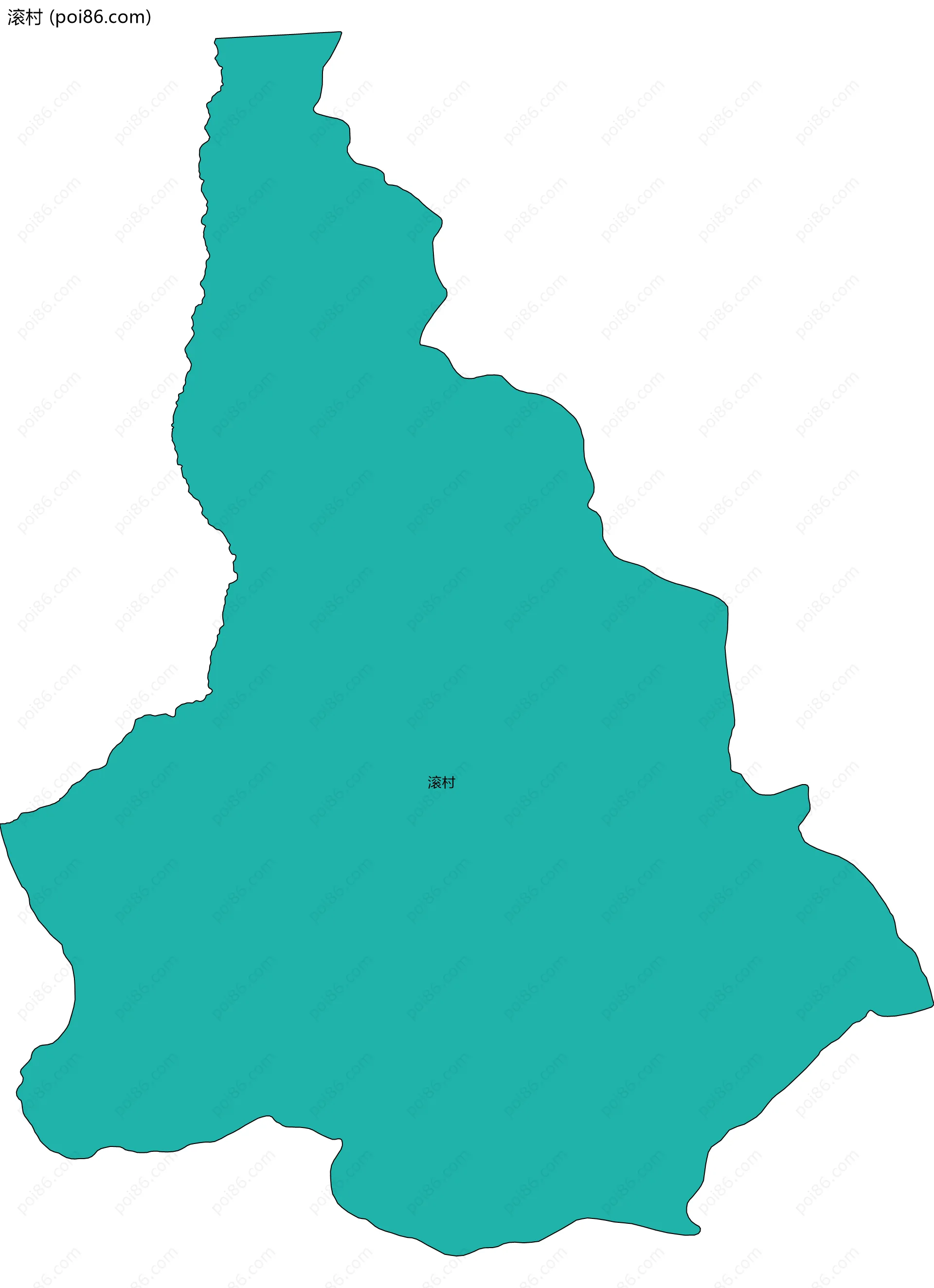 滚村边界地图