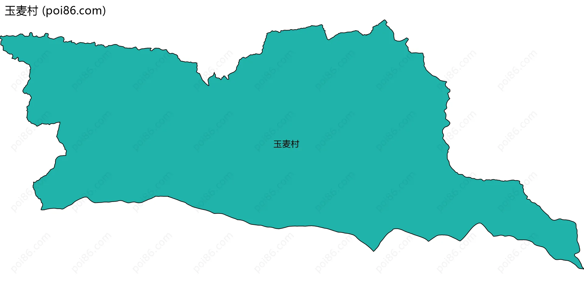 玉麦村边界地图