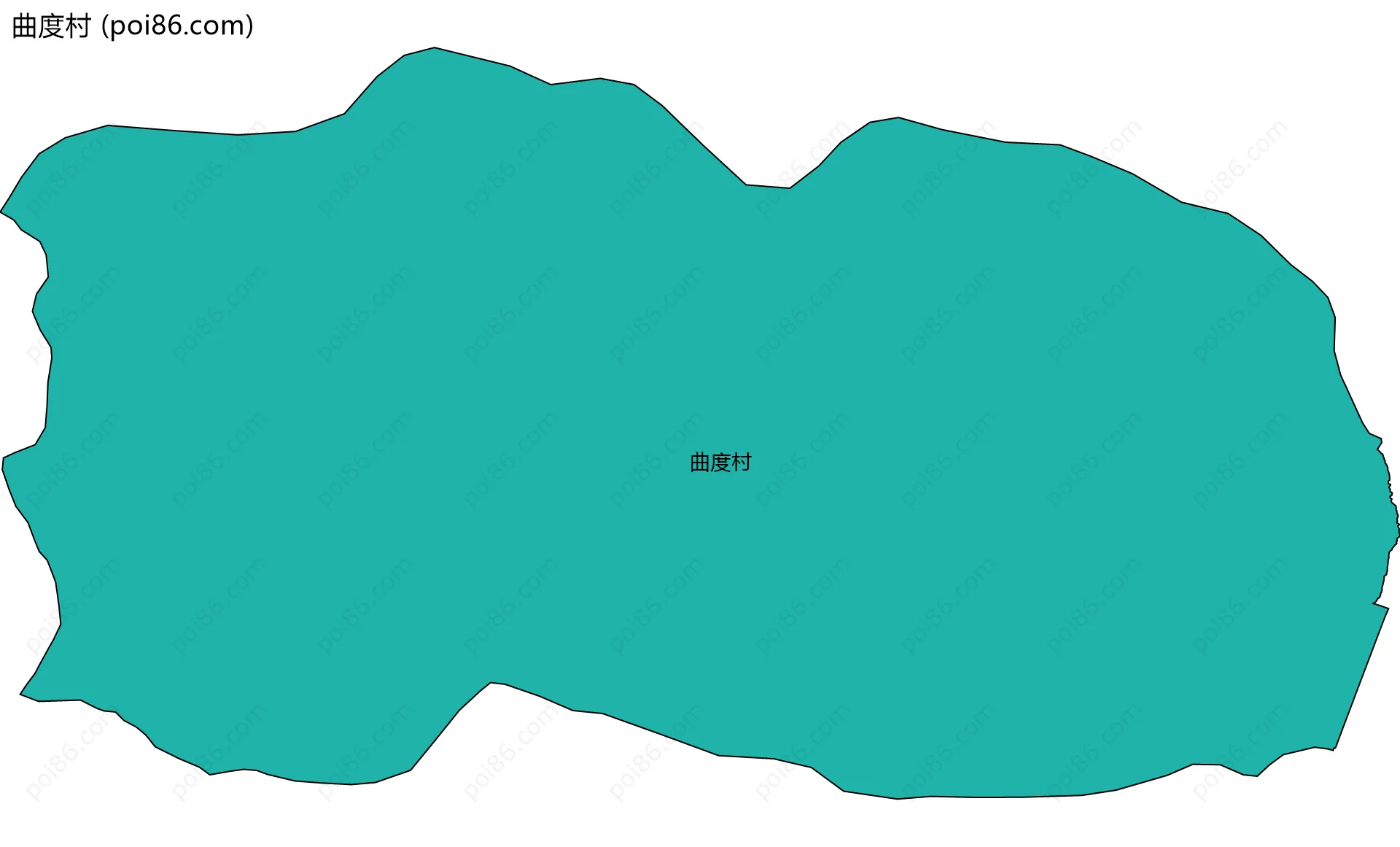 曲度村边界地图