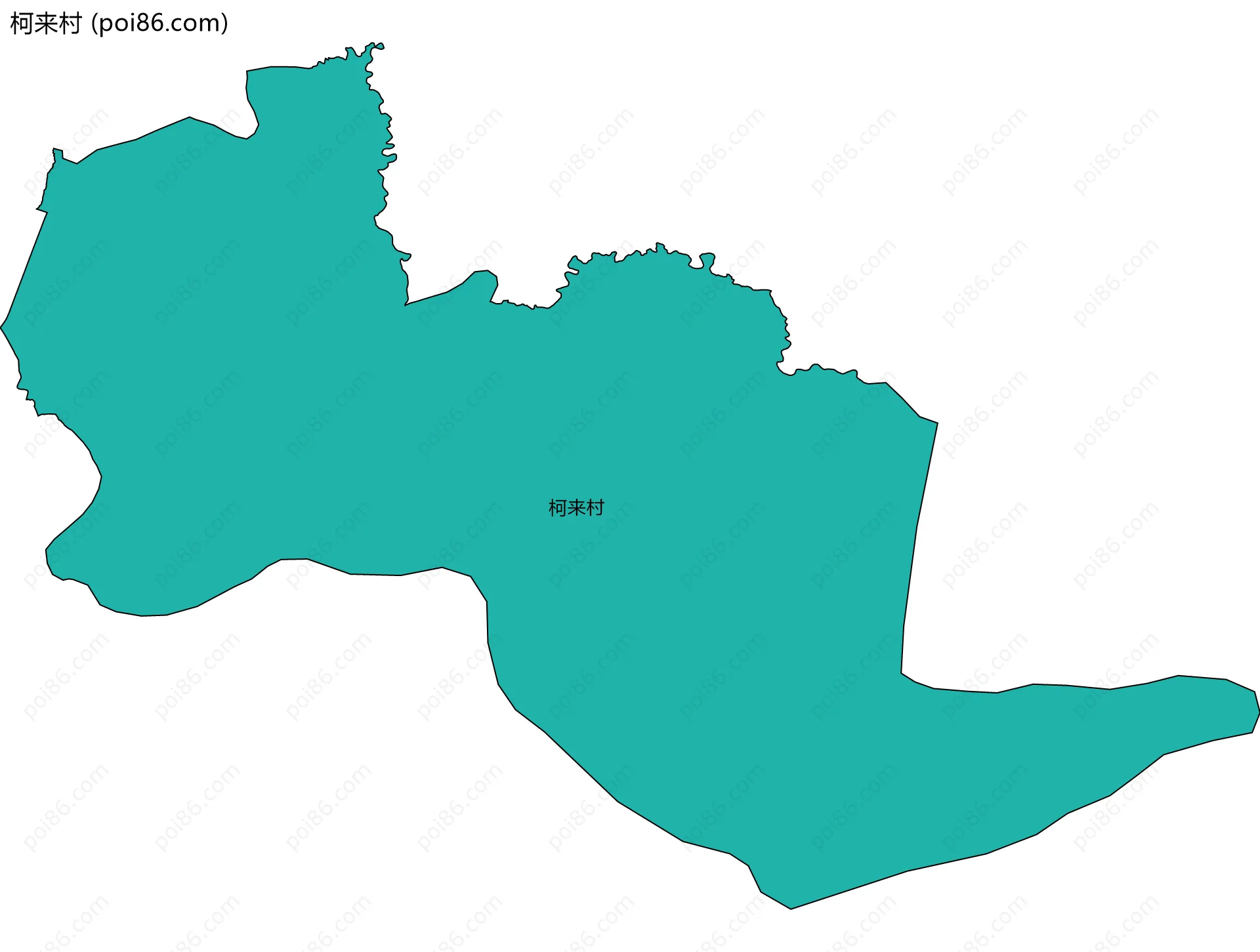 柯来村边界地图