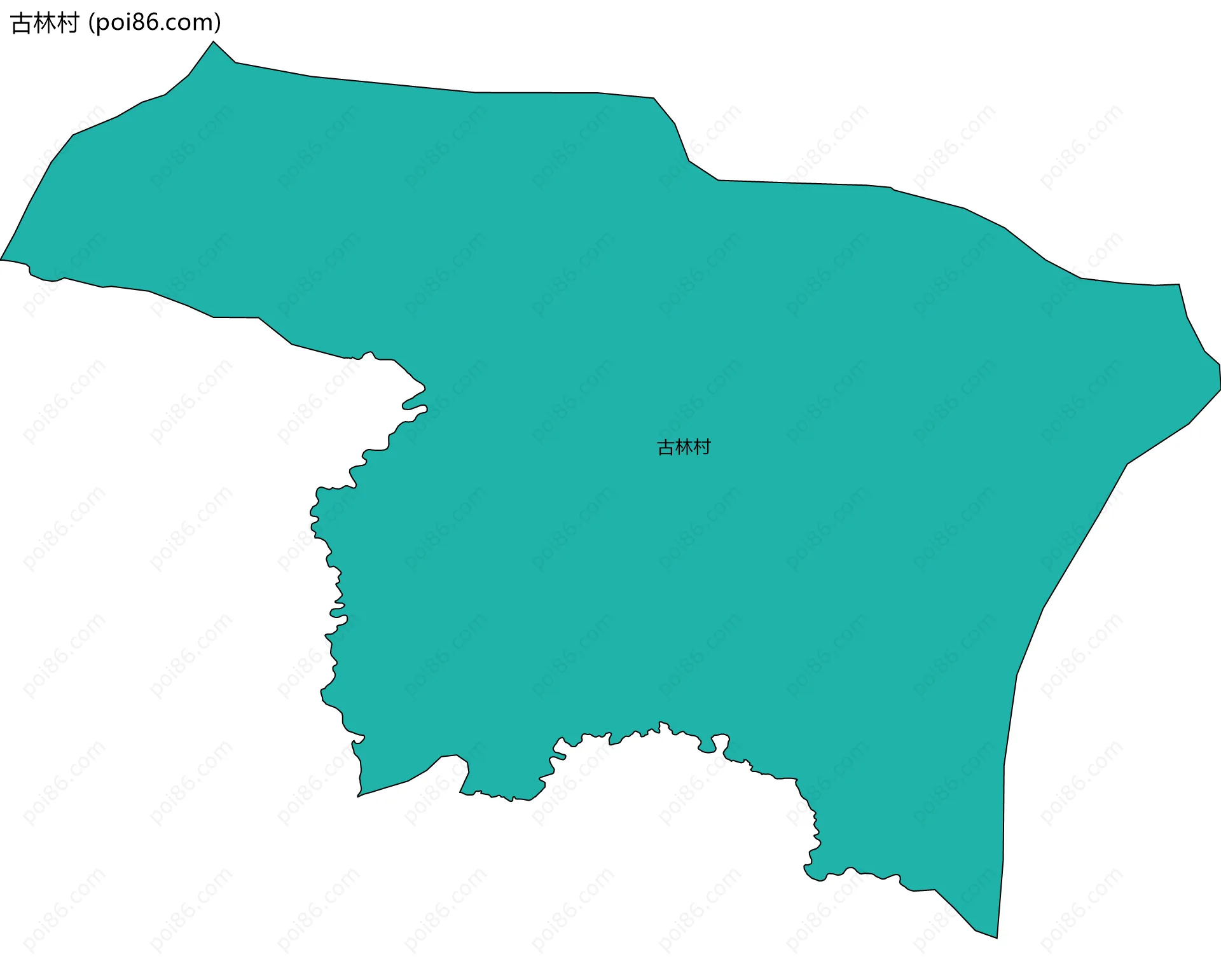 古林村边界地图