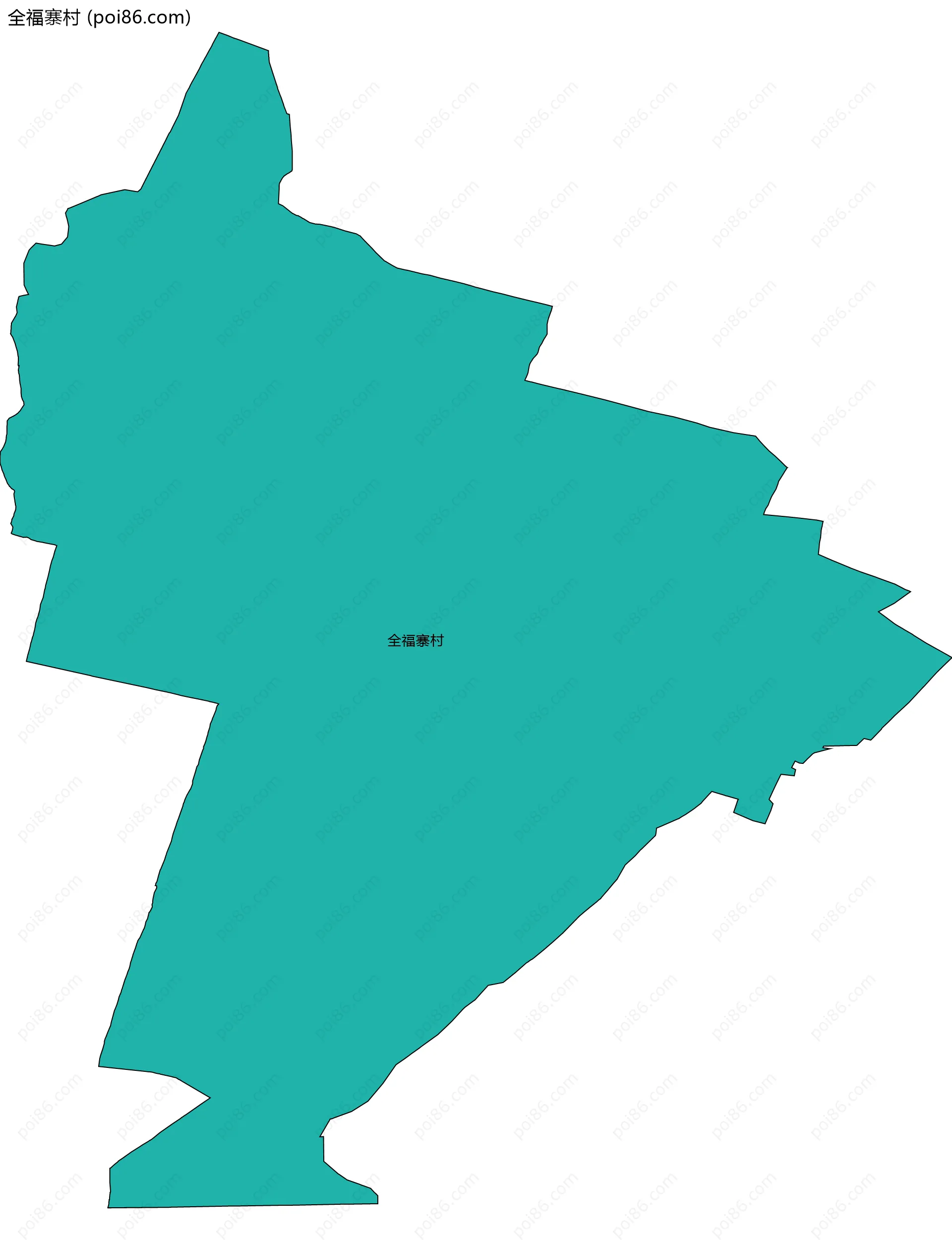 全福寨村边界地图