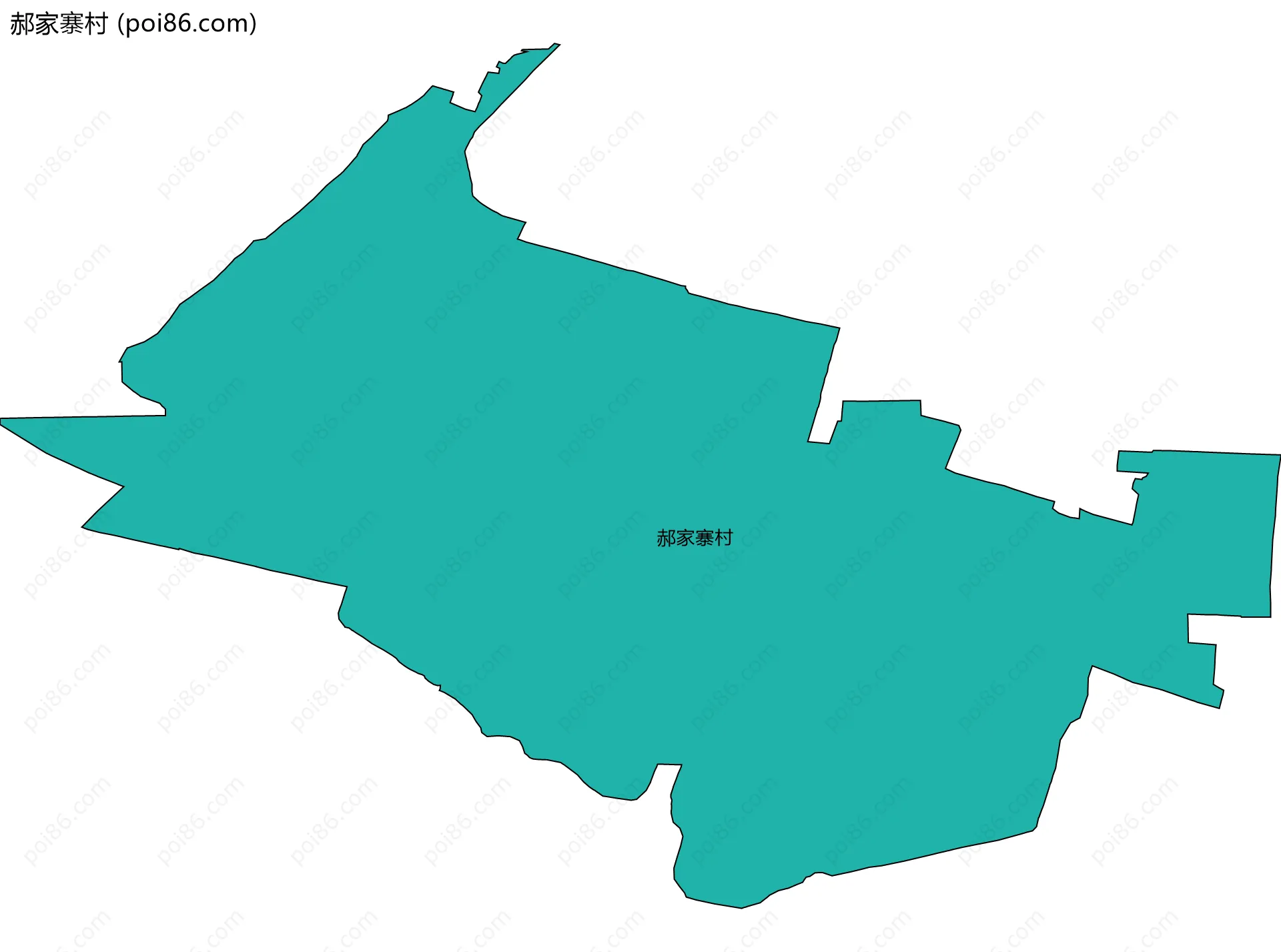 郝家寨村边界地图