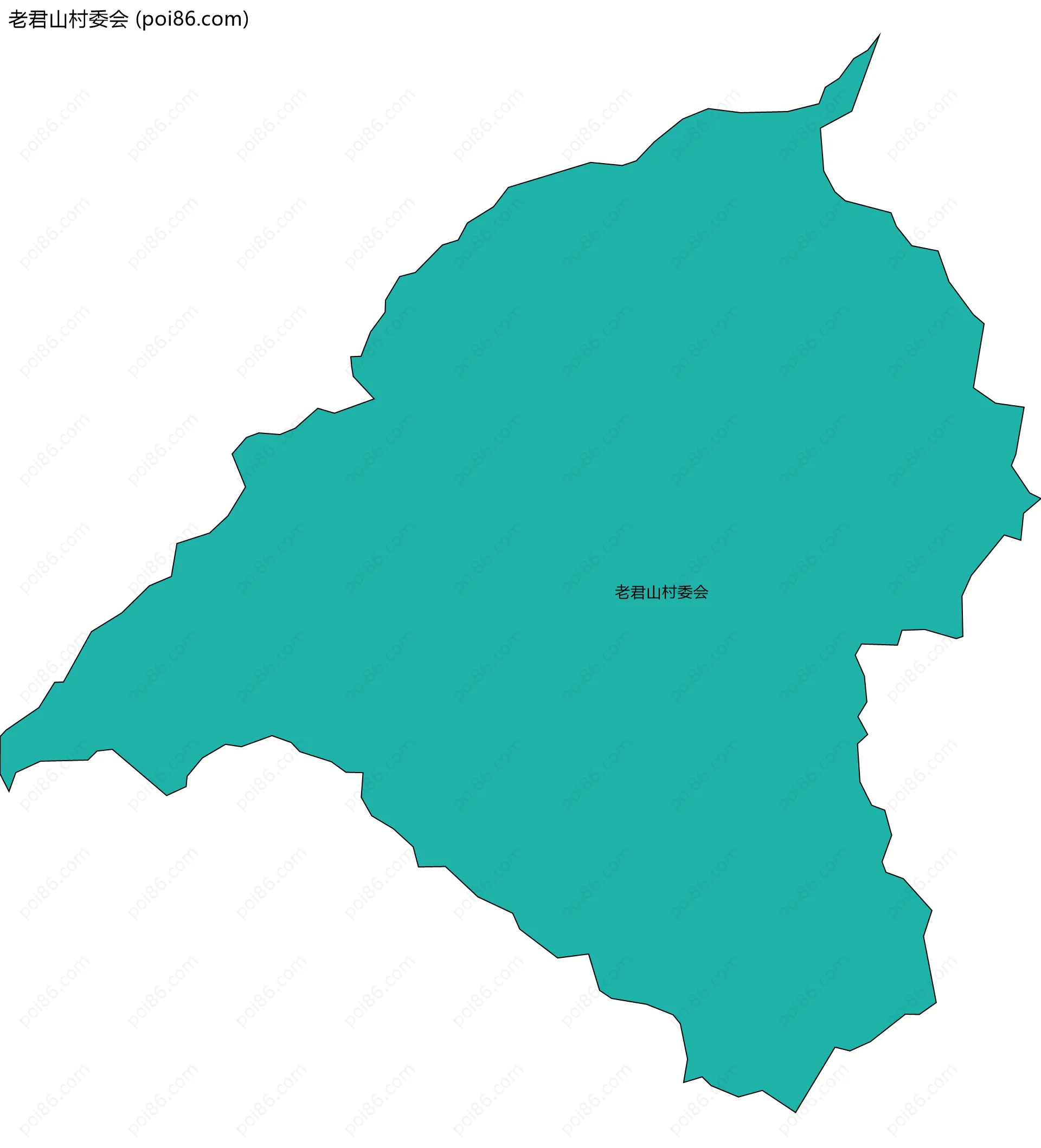 老君山村委会边界地图