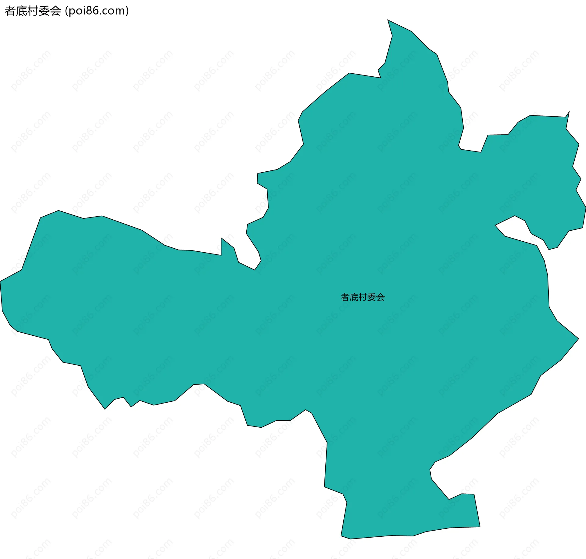 者底村委会边界地图