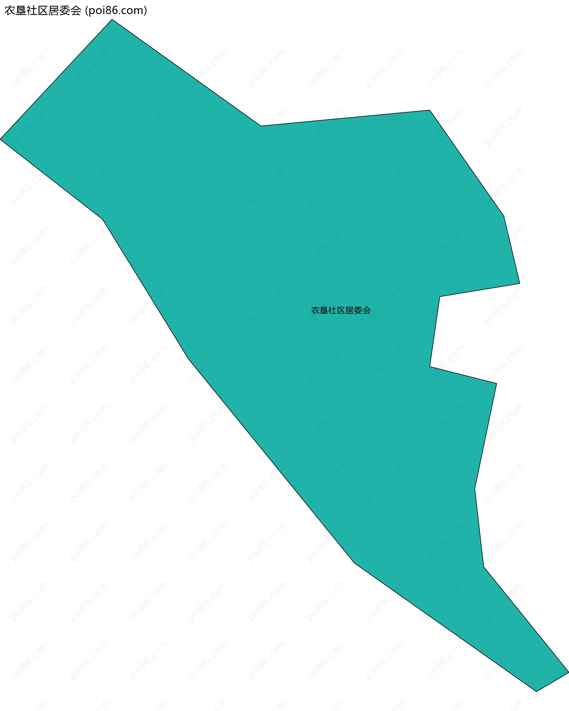 农垦社区居委会边界地图