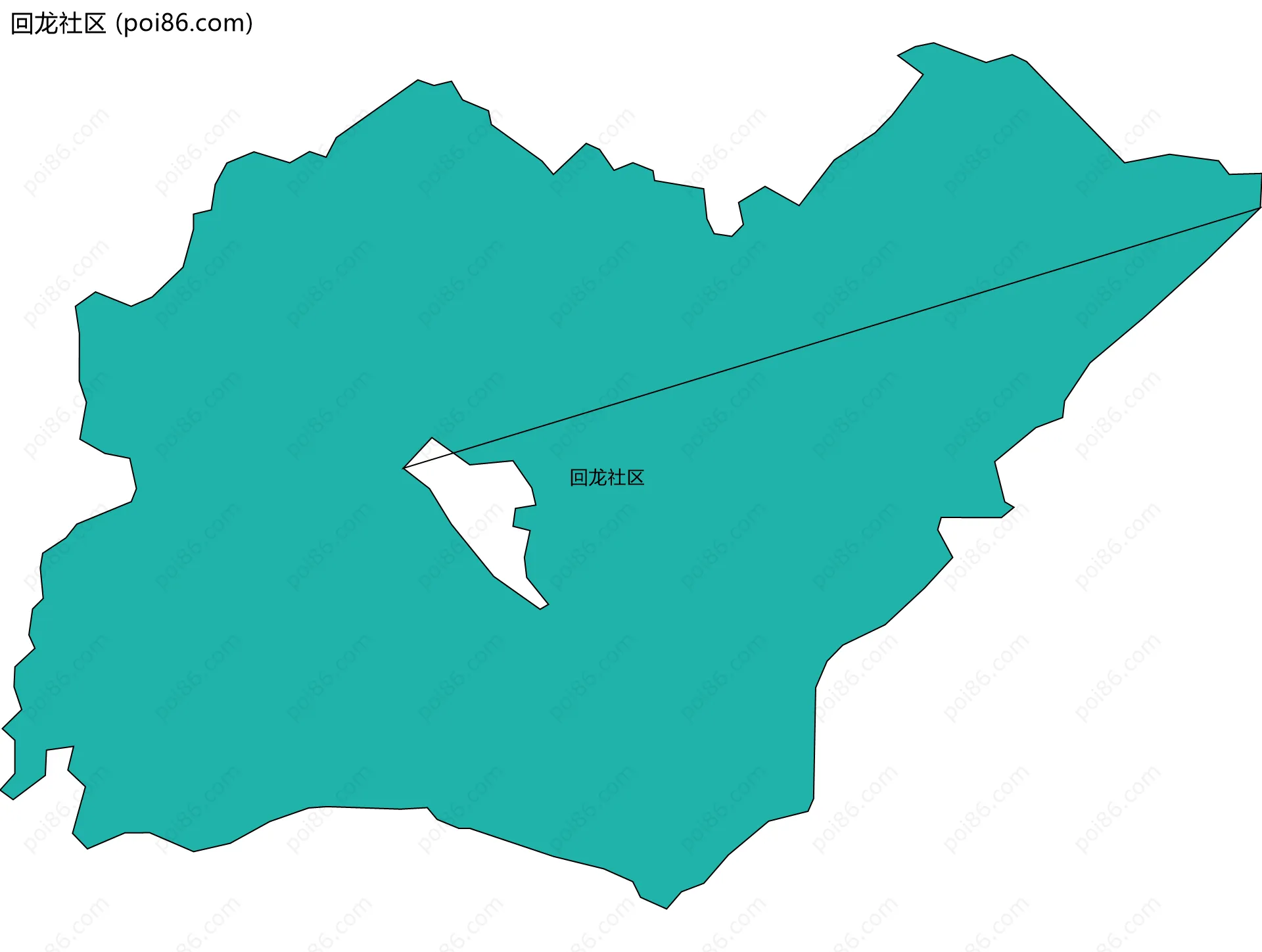 回龙社区边界地图