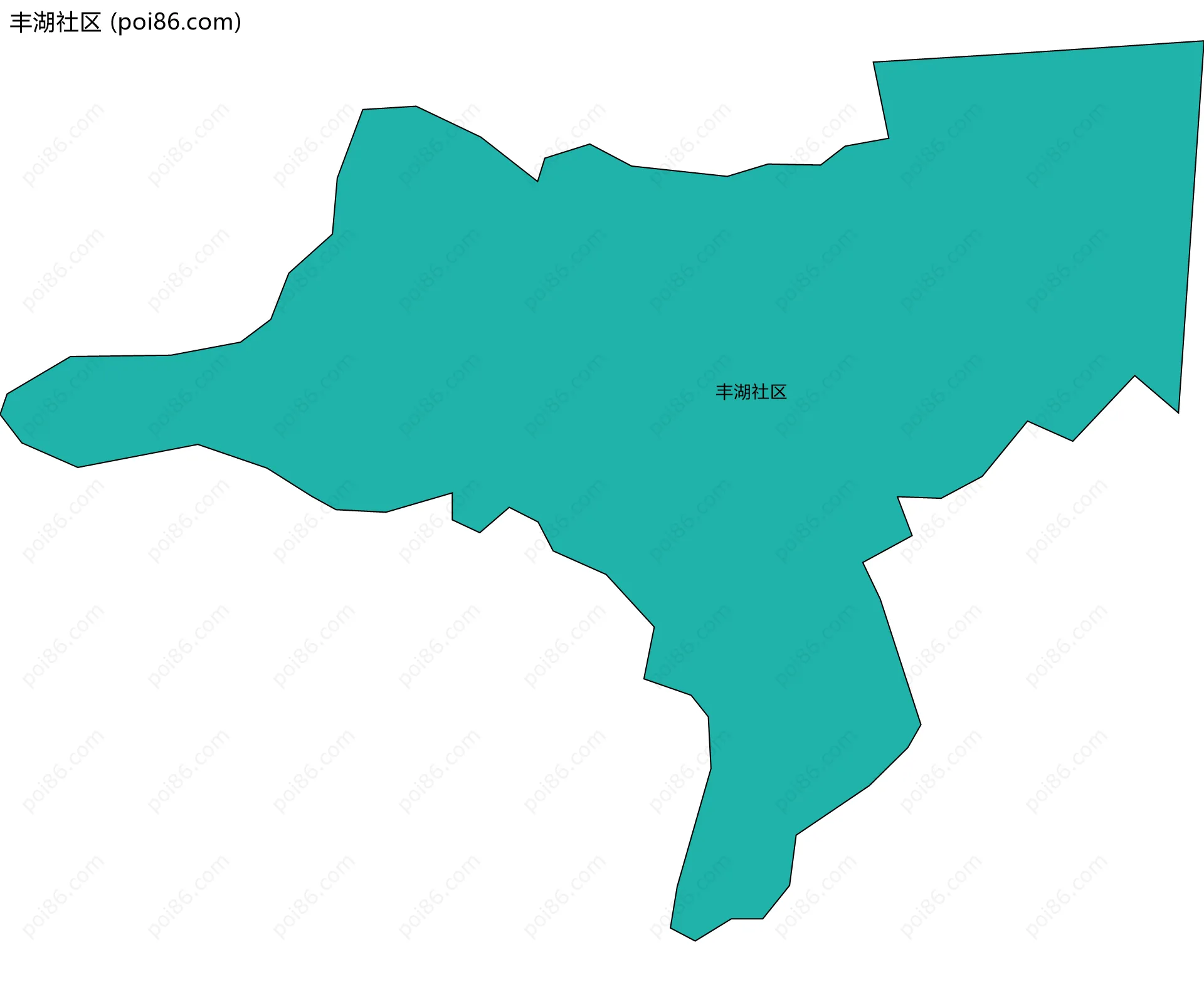 丰湖社区边界地图