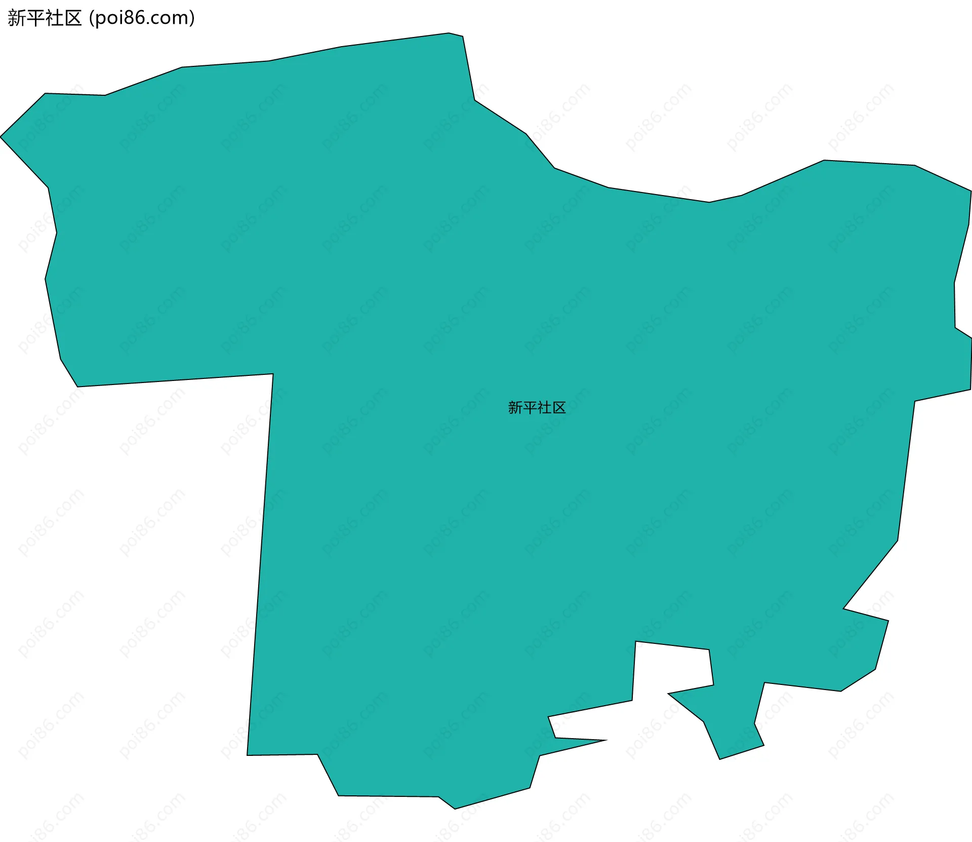 新平社区边界地图