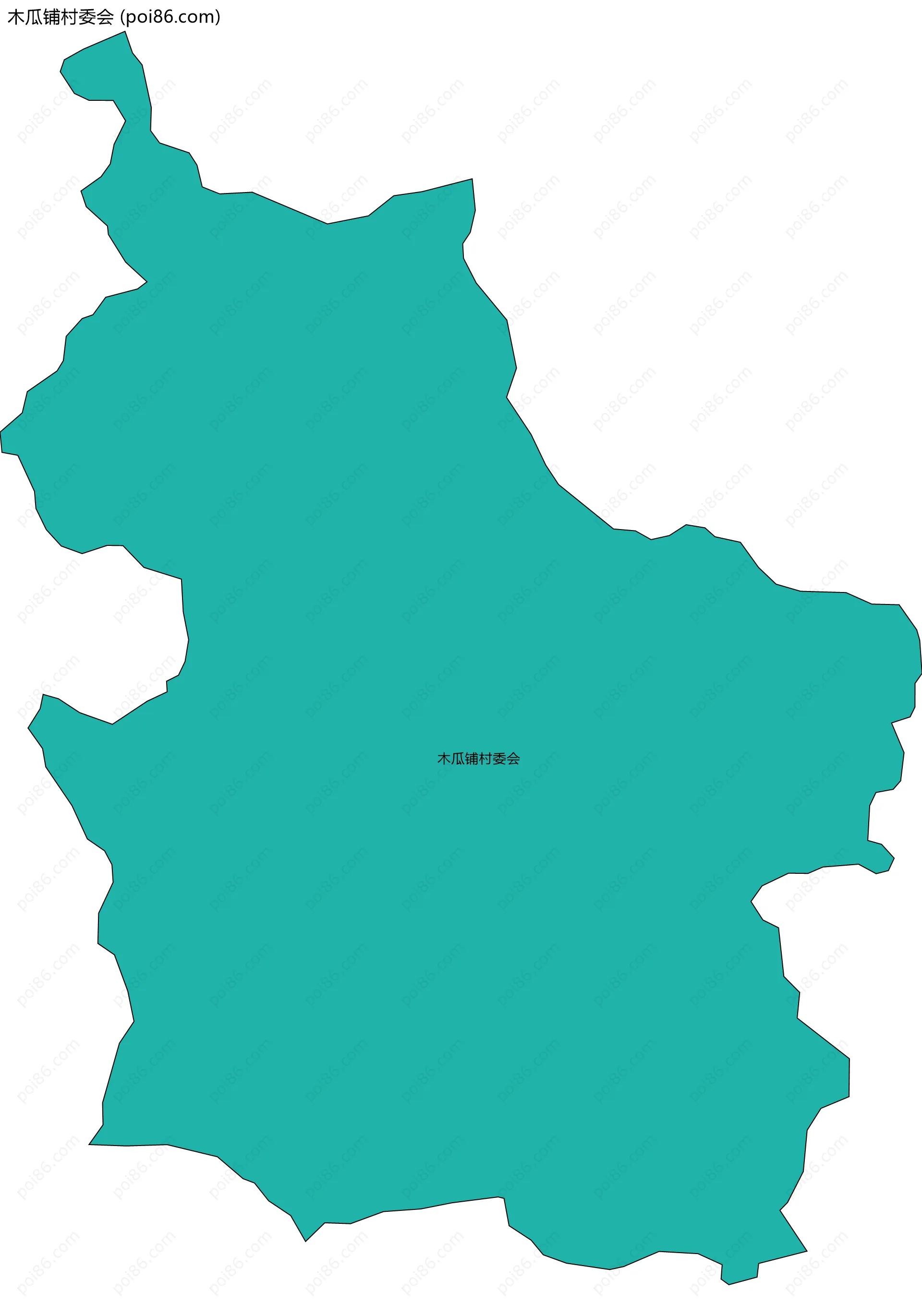 木瓜铺村委会边界地图