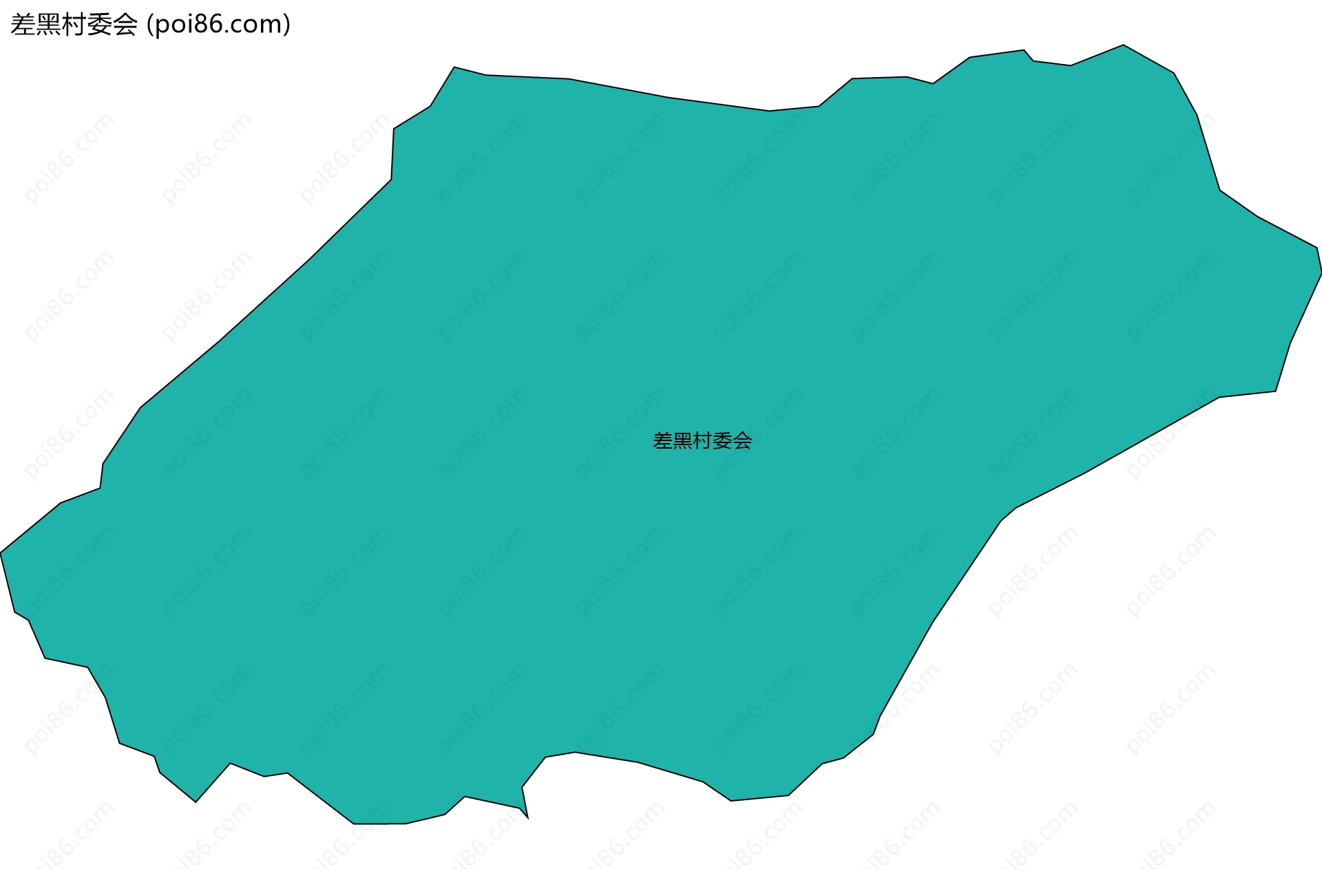 差黑村委会边界地图