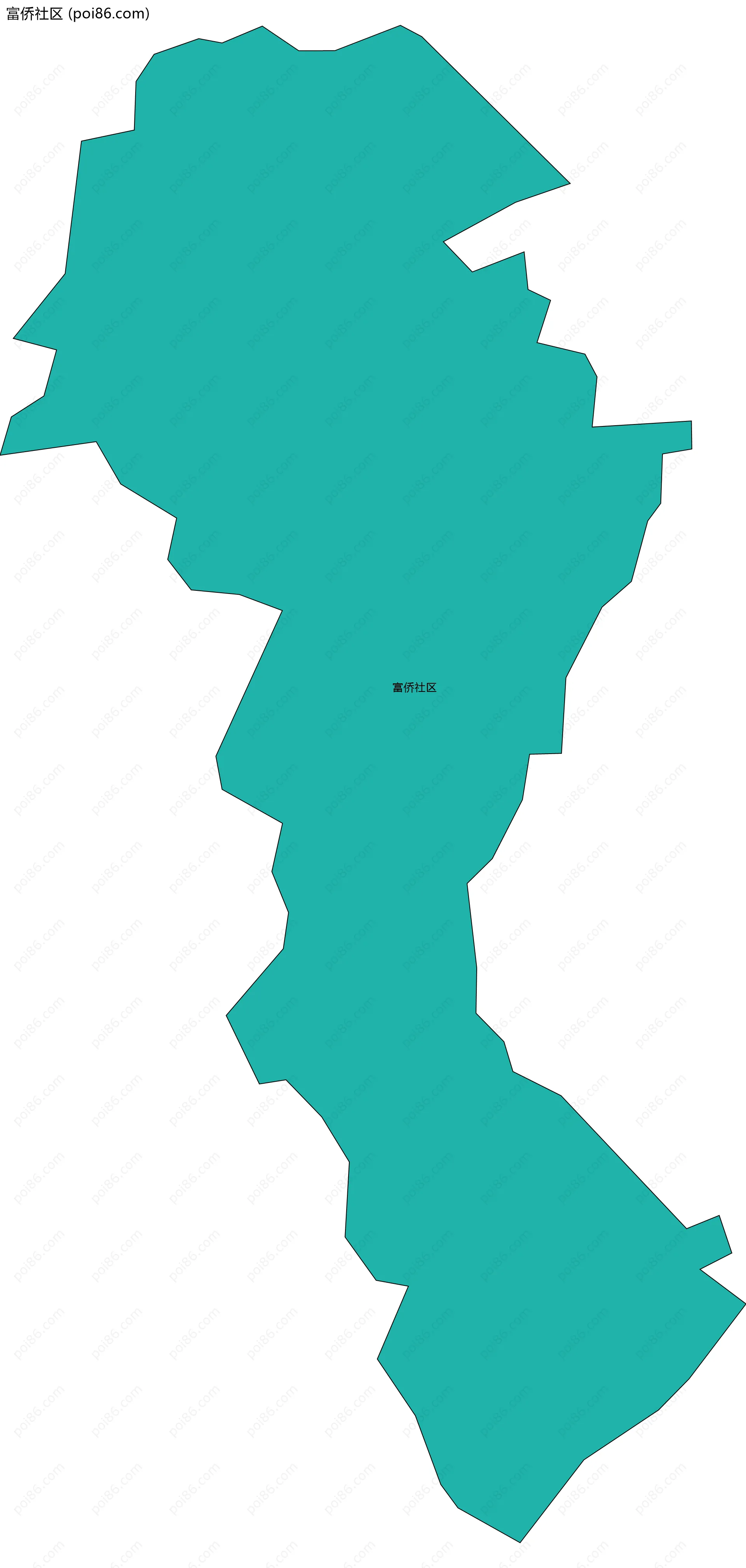 富侨社区边界地图