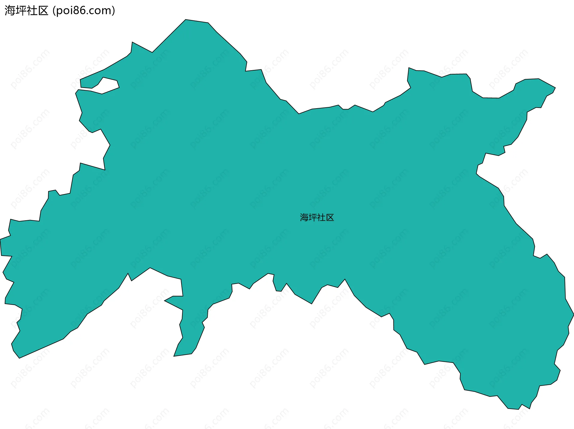 海坪社区边界地图