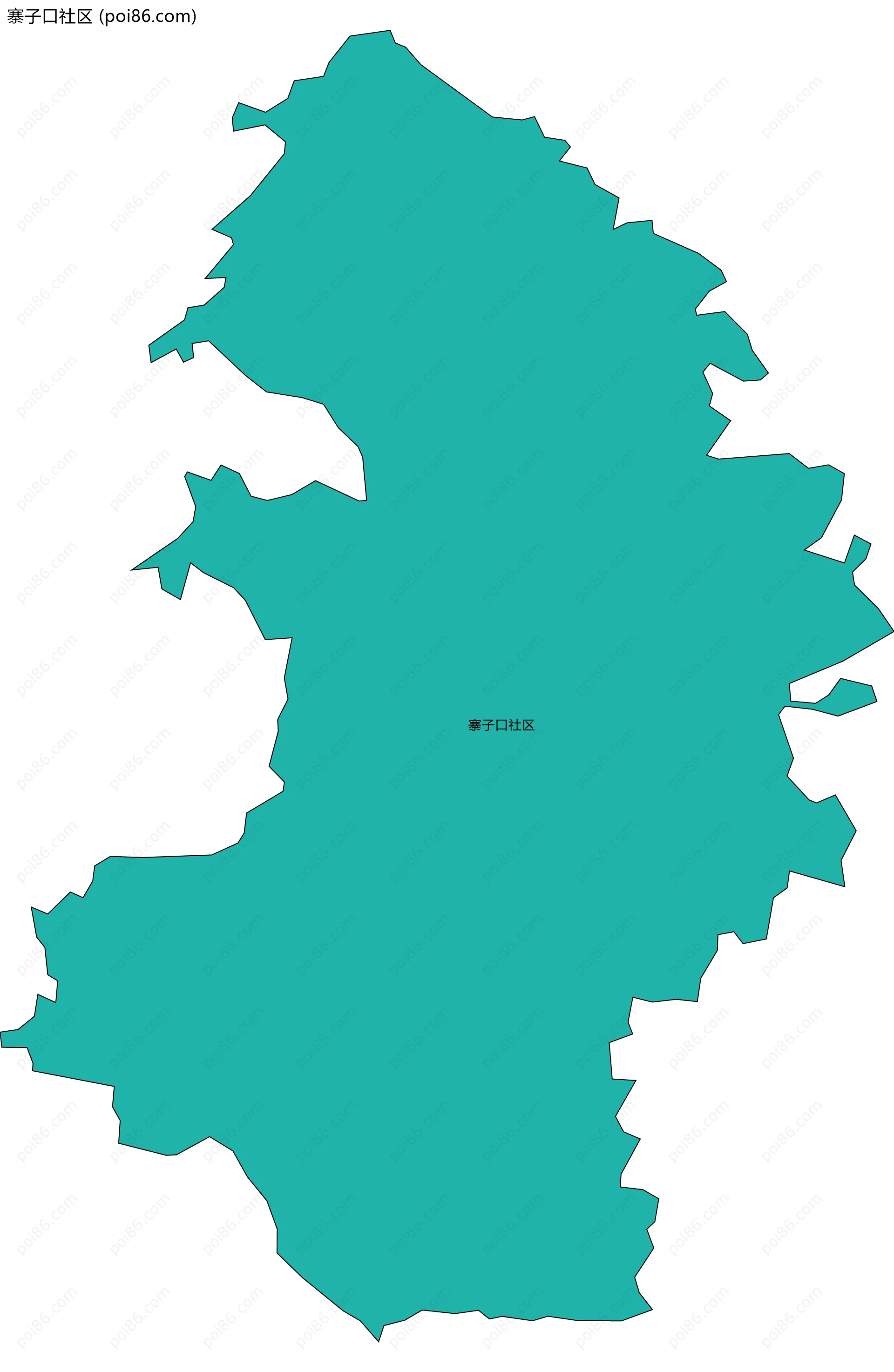 寨子口社区边界地图