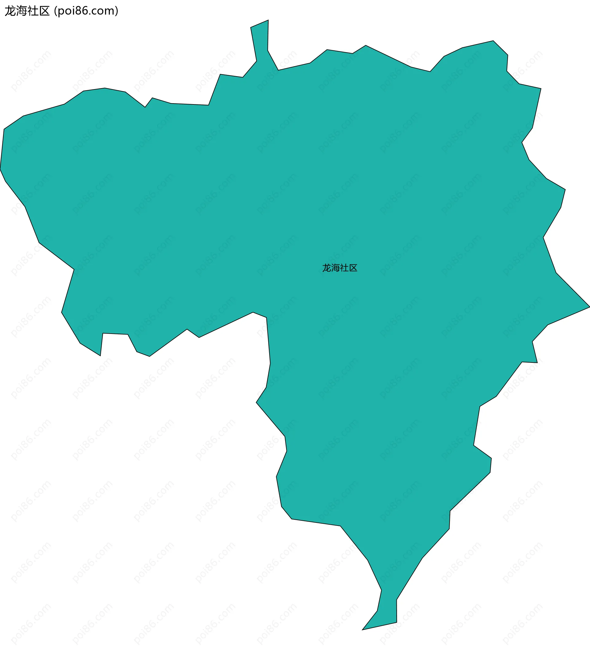 龙海社区边界地图