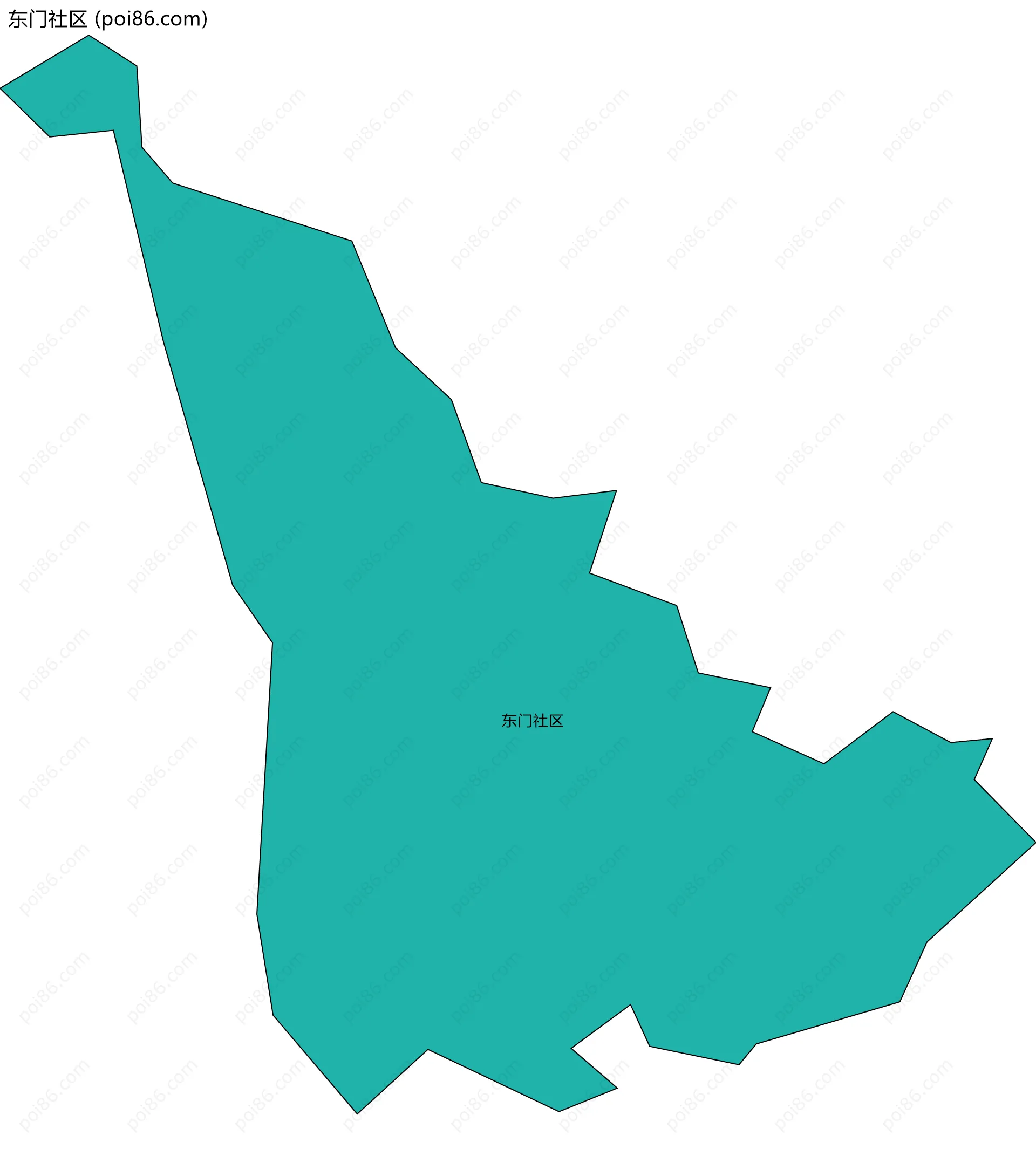 东门社区边界地图