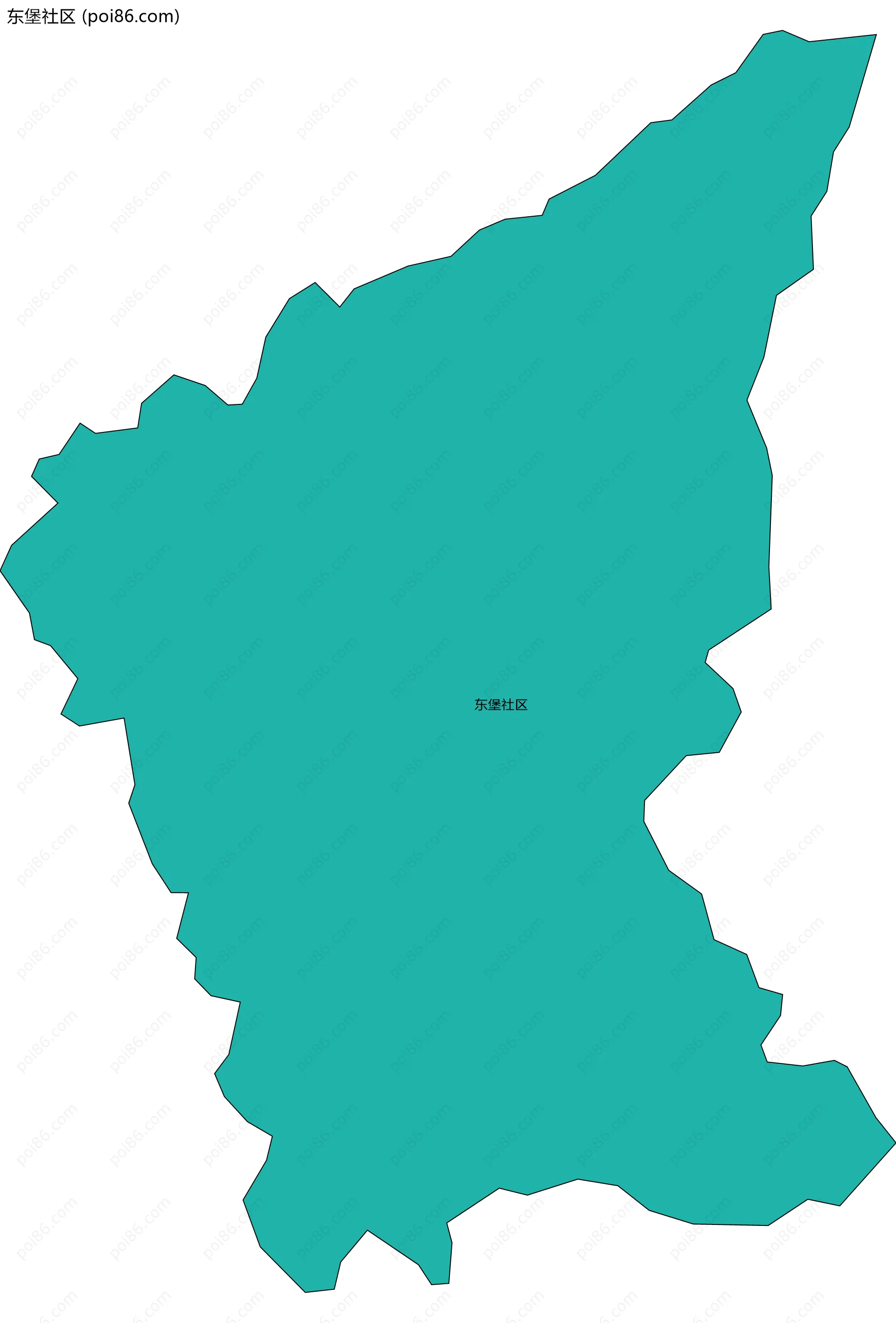 东堡社区边界地图