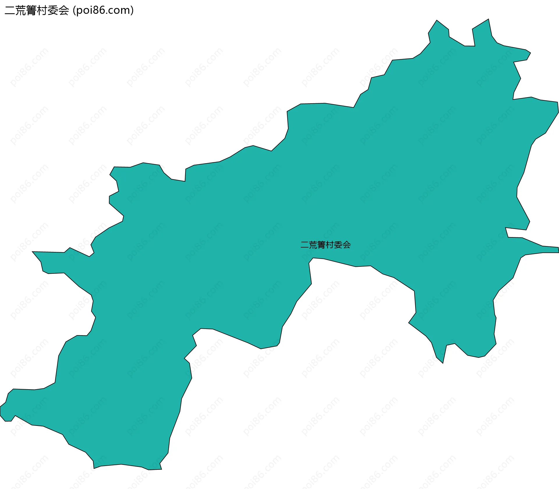 二荒箐村委会边界地图