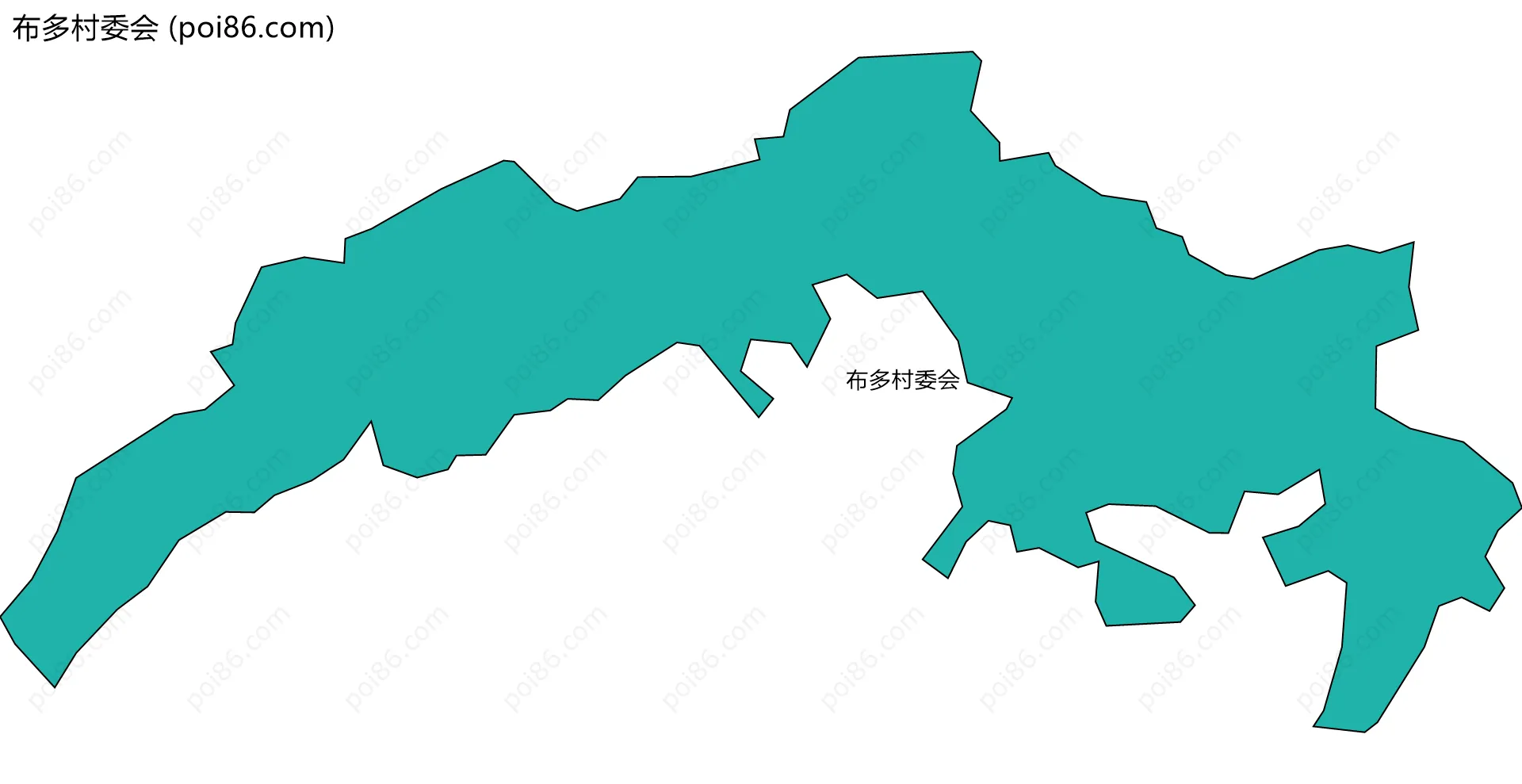布多村委会边界地图