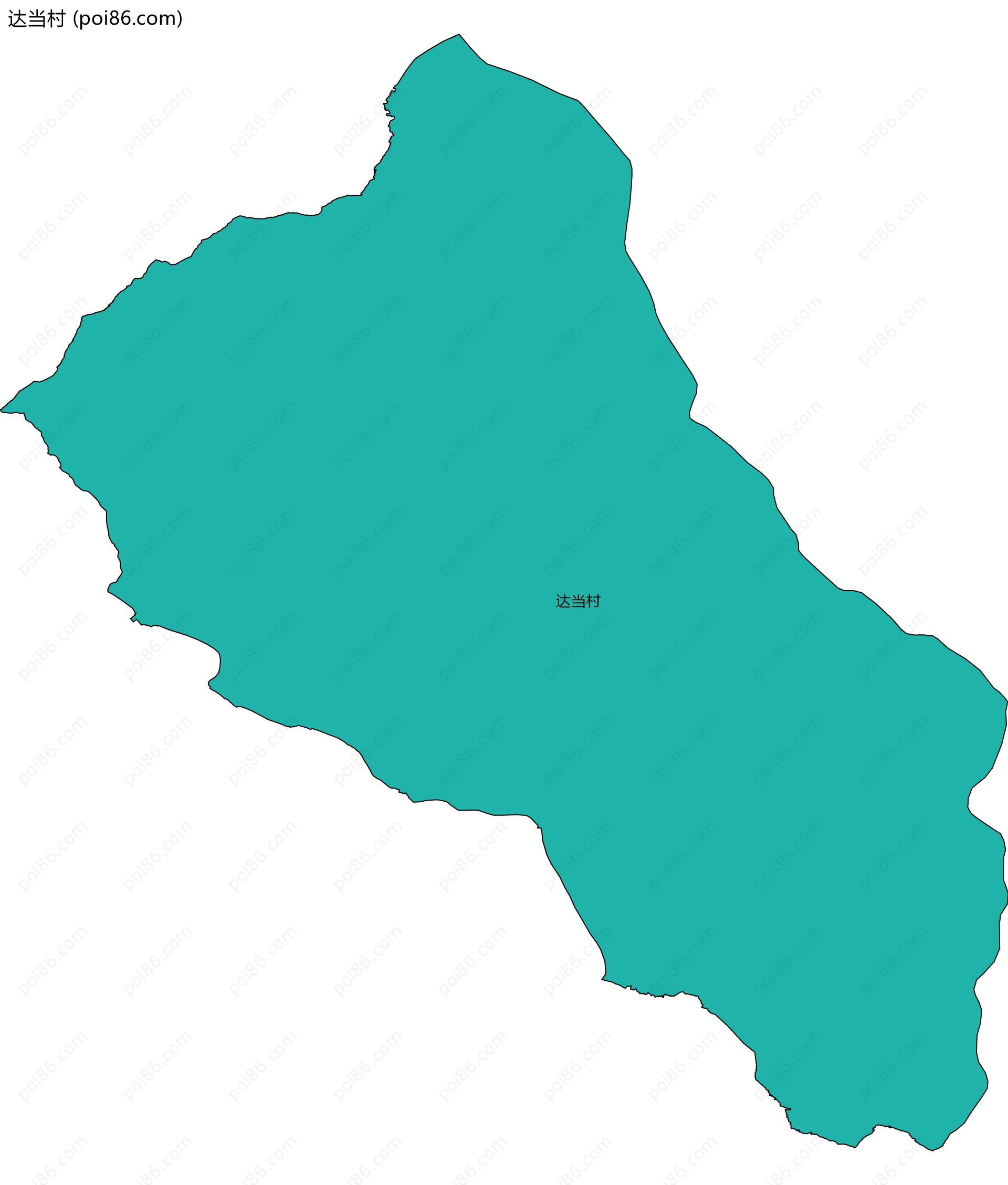 达当村边界地图