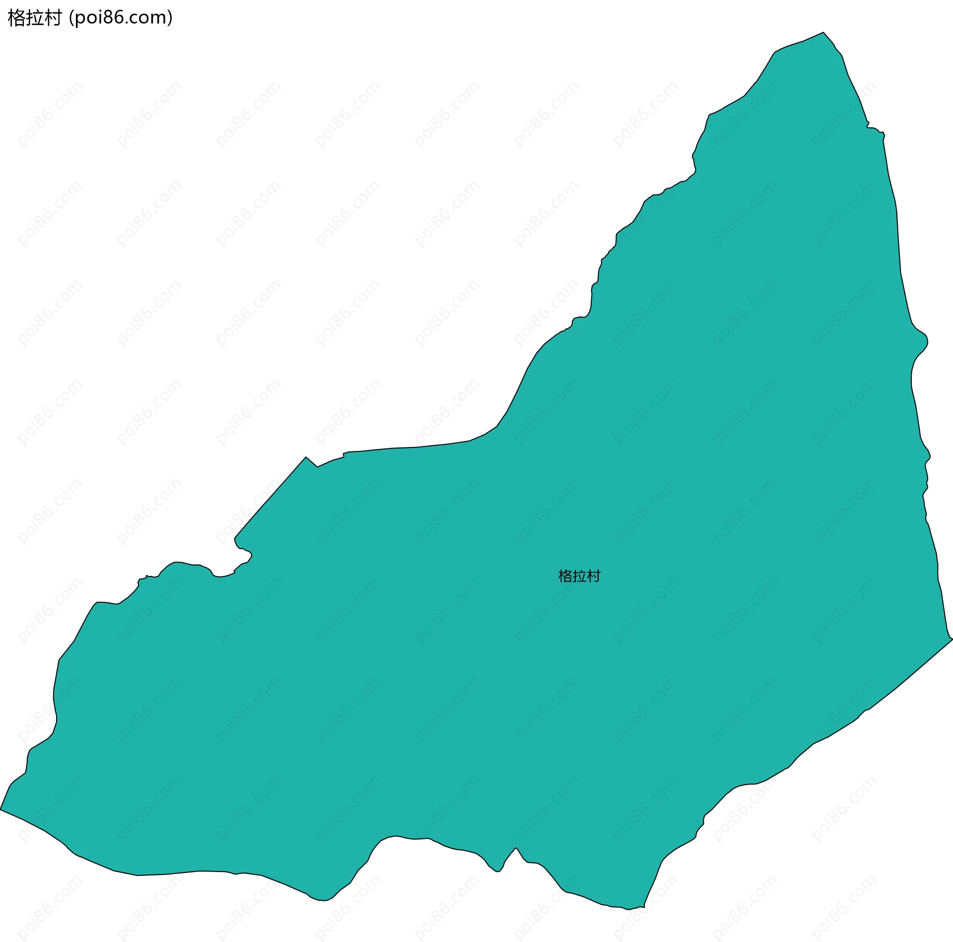 格拉村边界地图