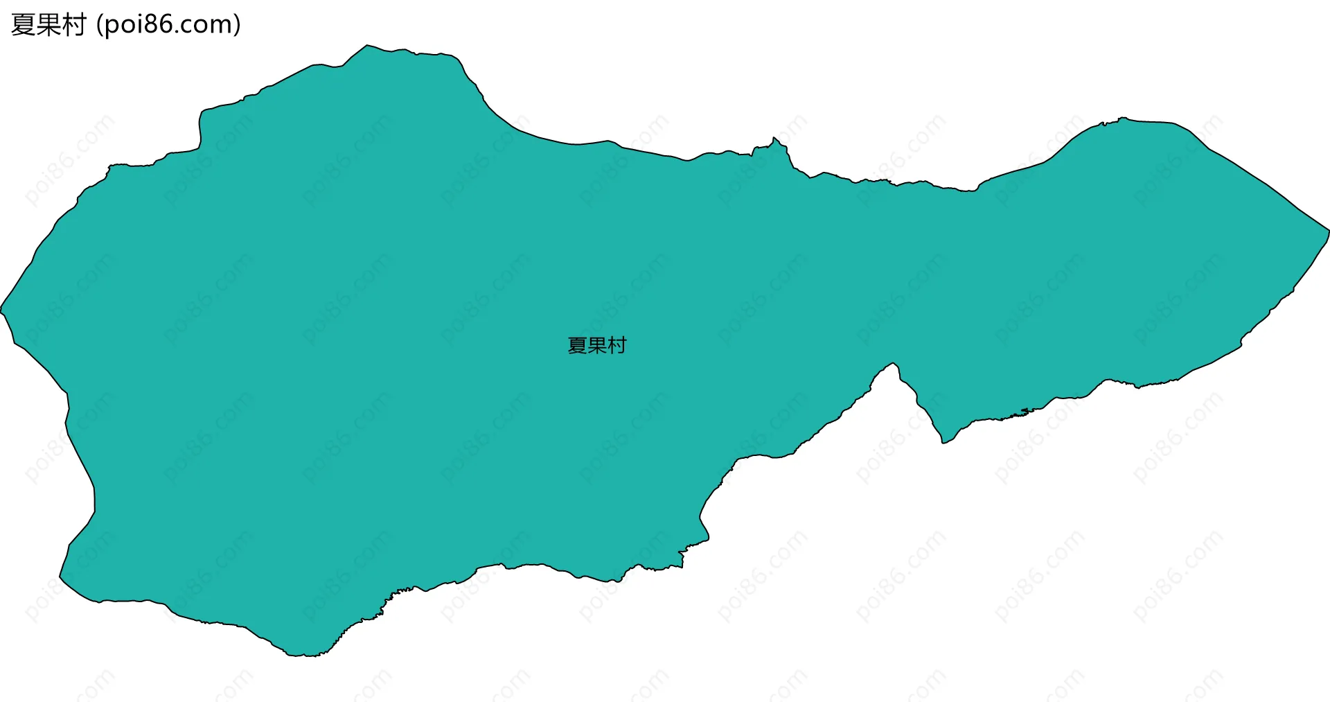 夏果村边界地图