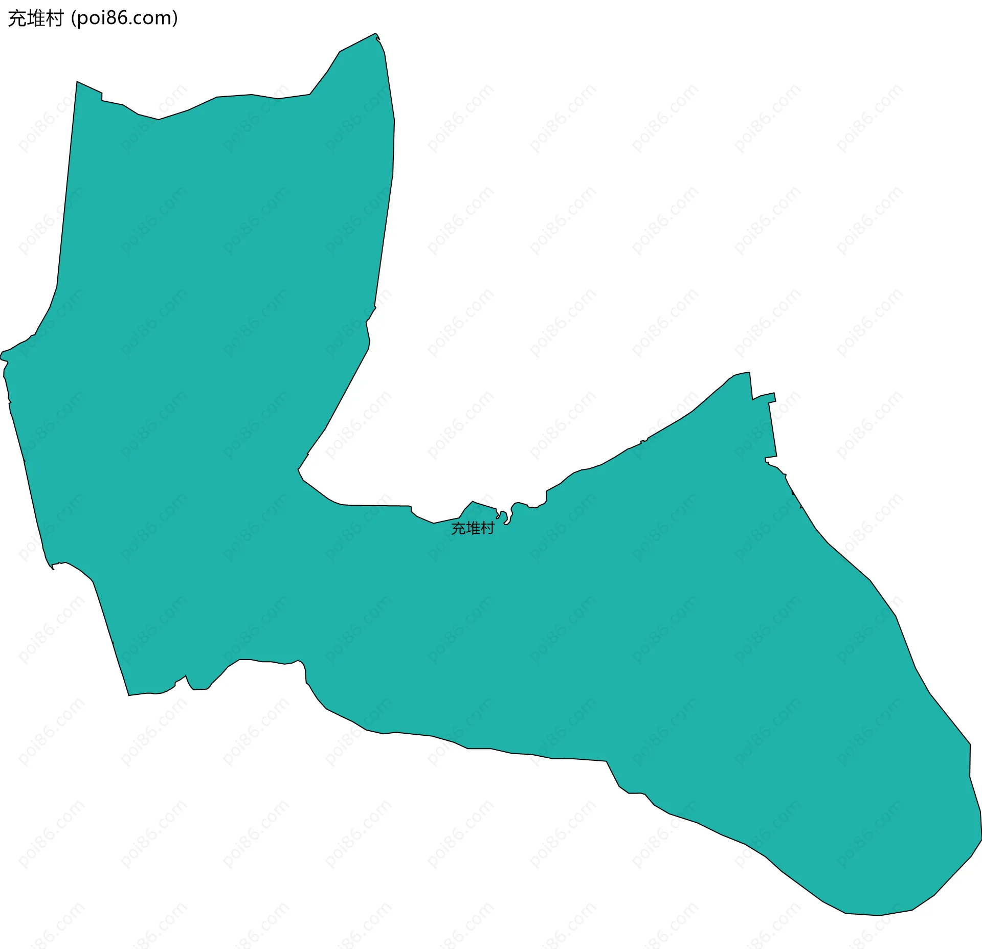 充堆村边界地图