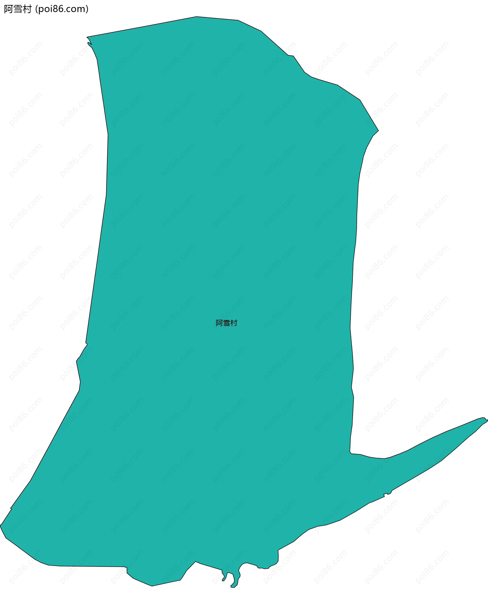 阿雪村边界地图