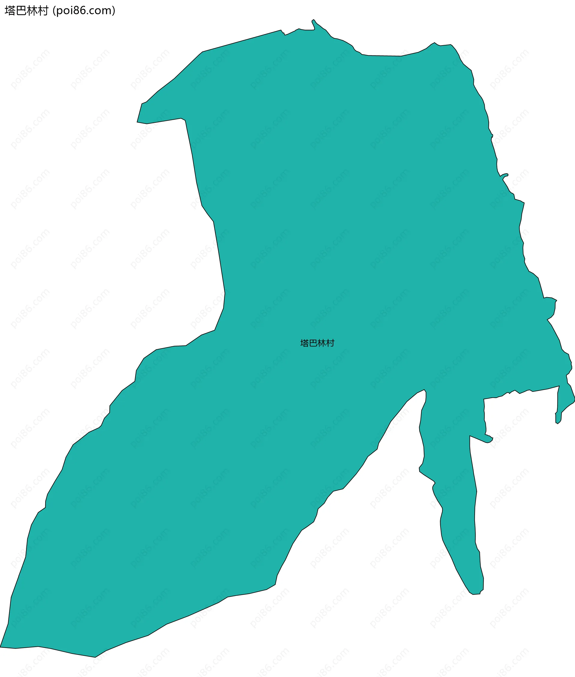 塔巴林村边界地图