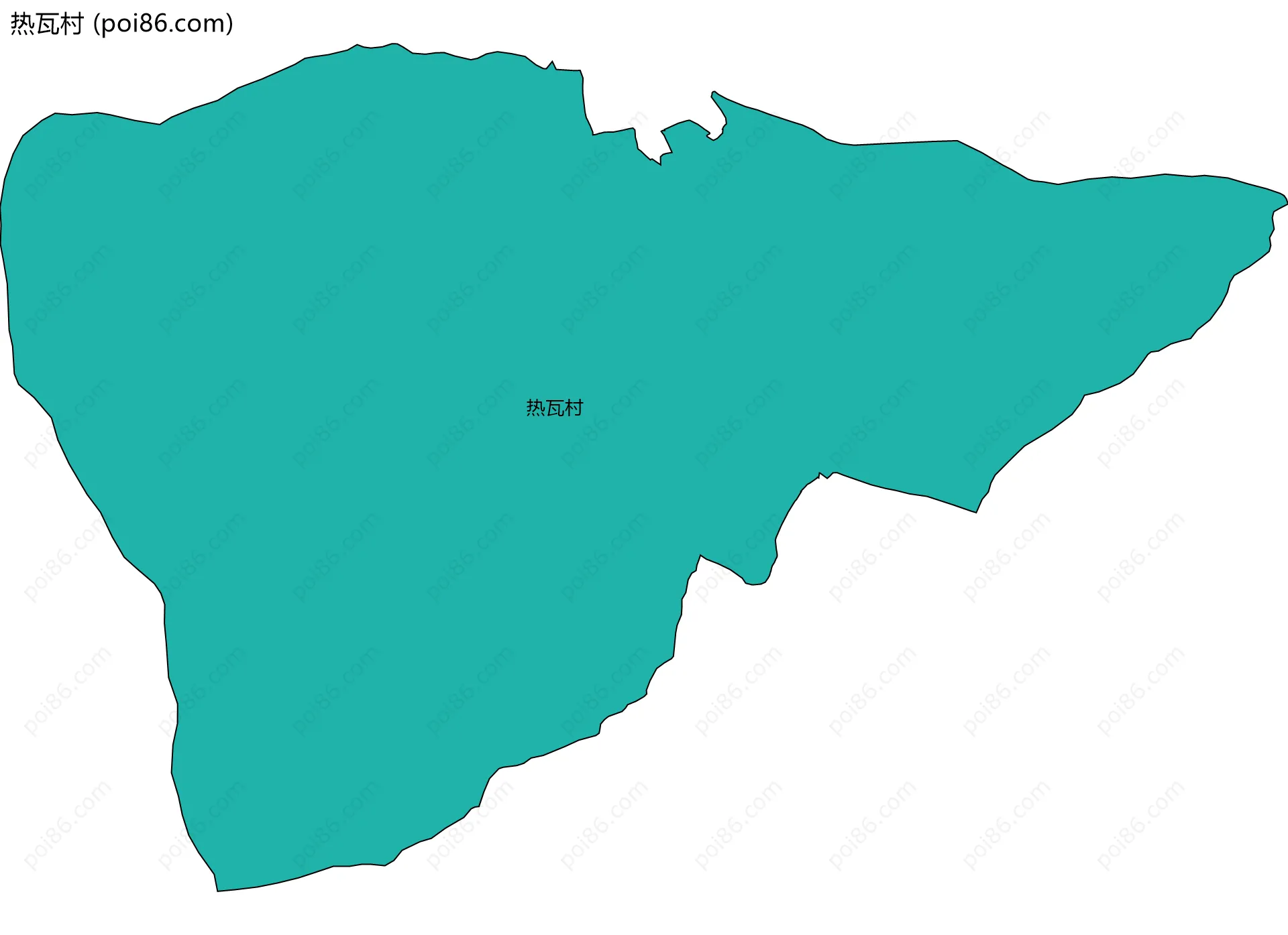 热瓦村边界地图