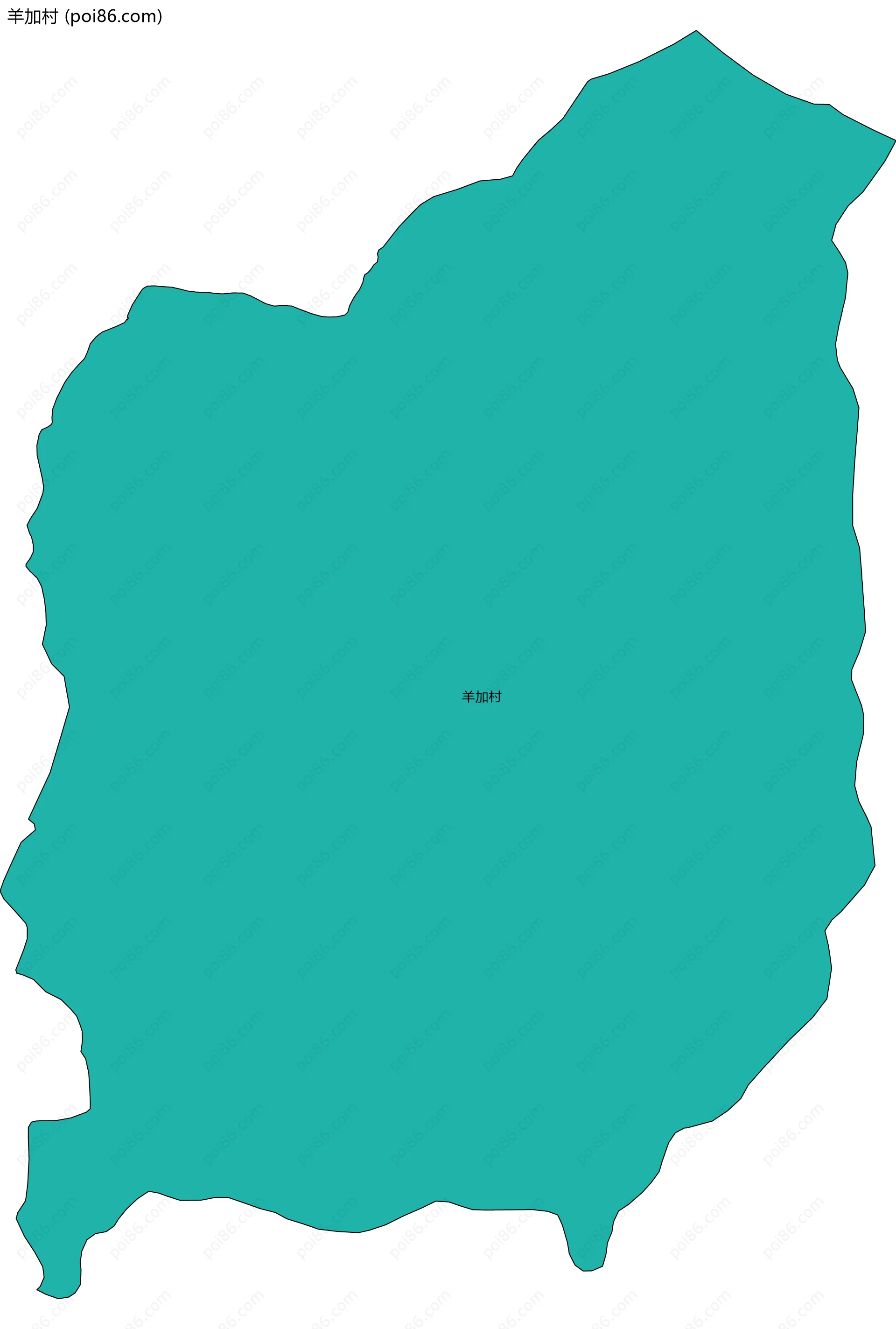 羊加村边界地图