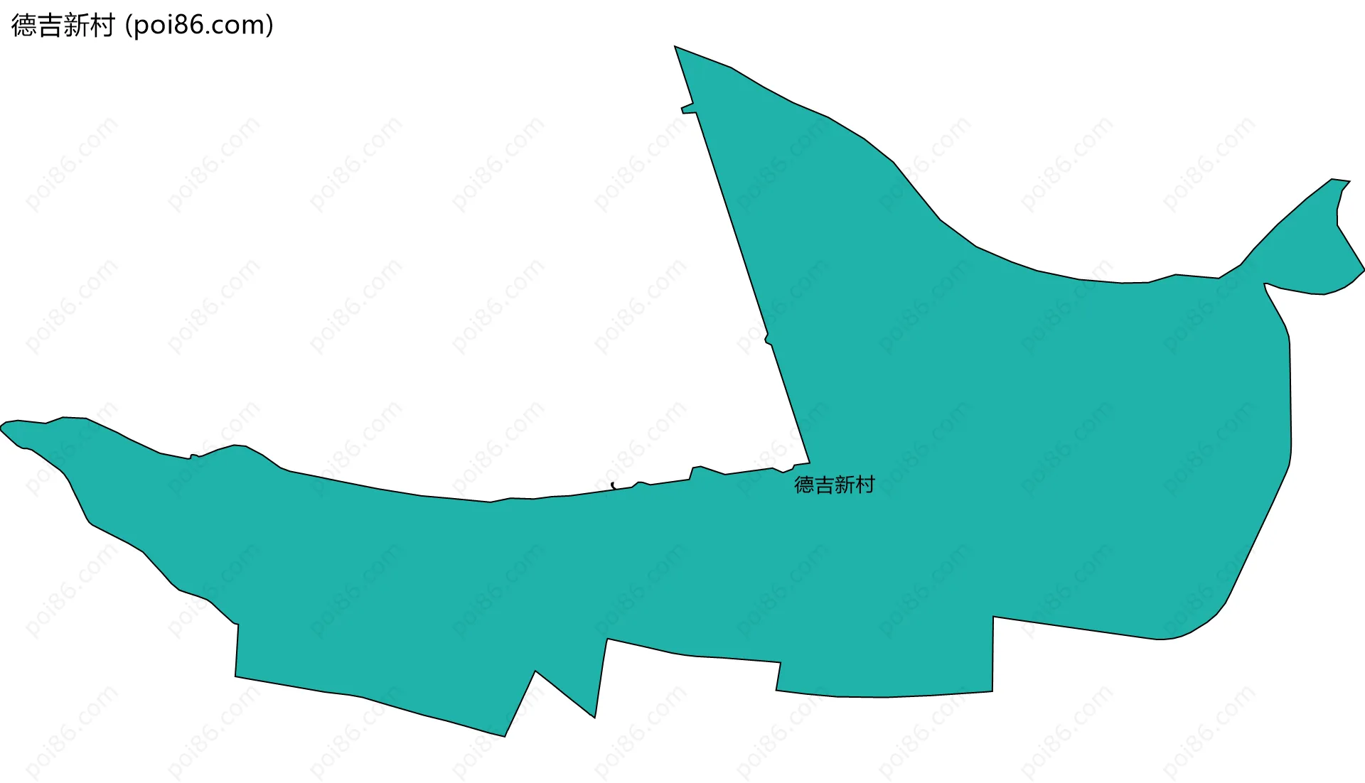 德吉新村边界地图