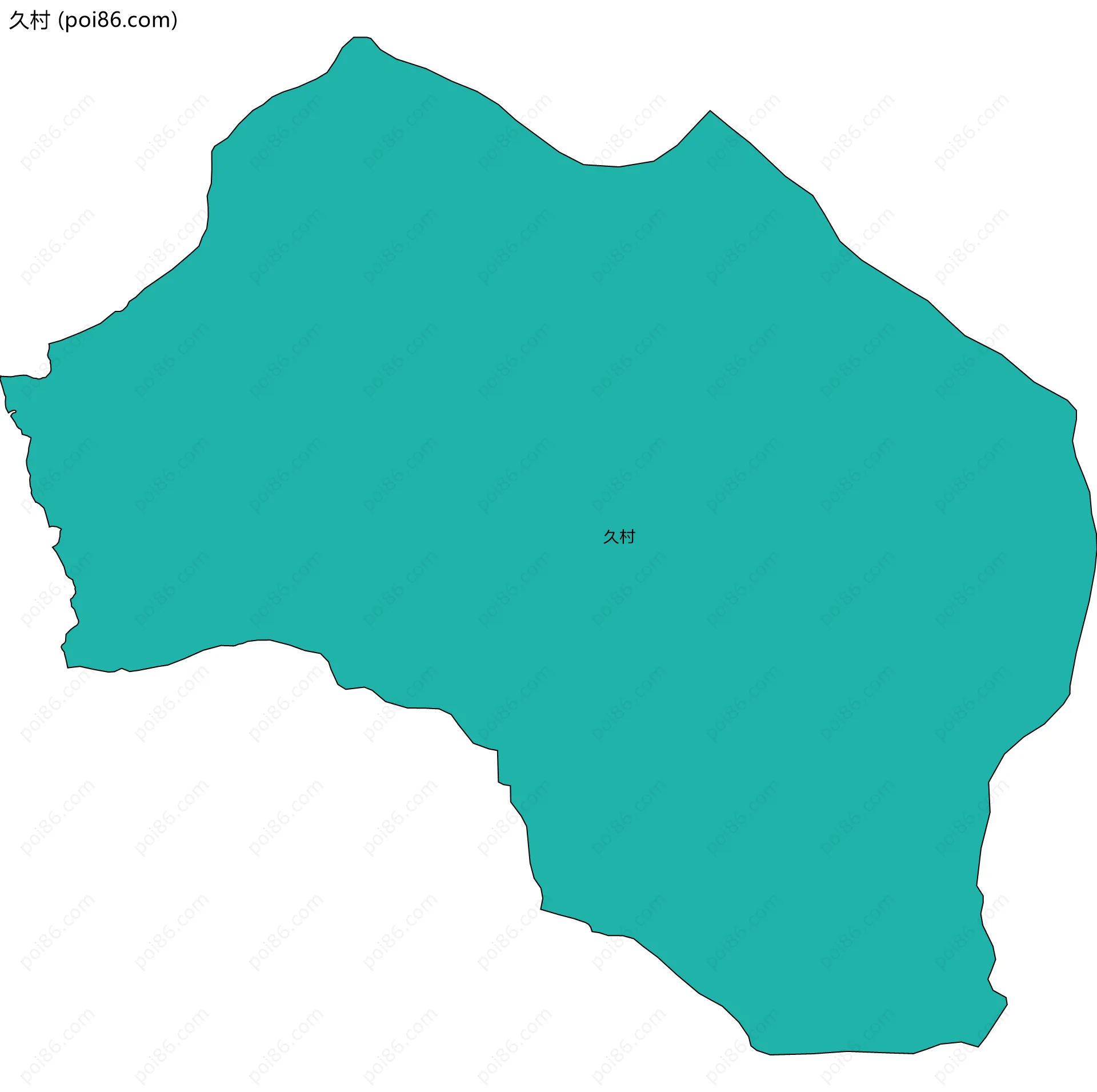 久村边界地图
