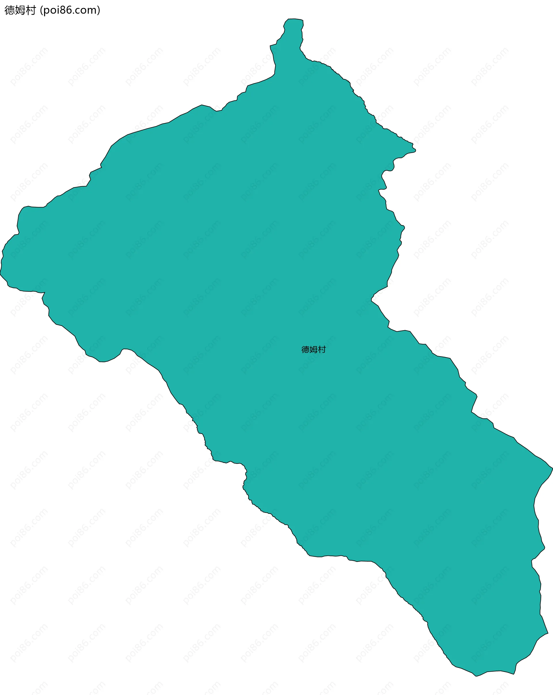 德姆村边界地图