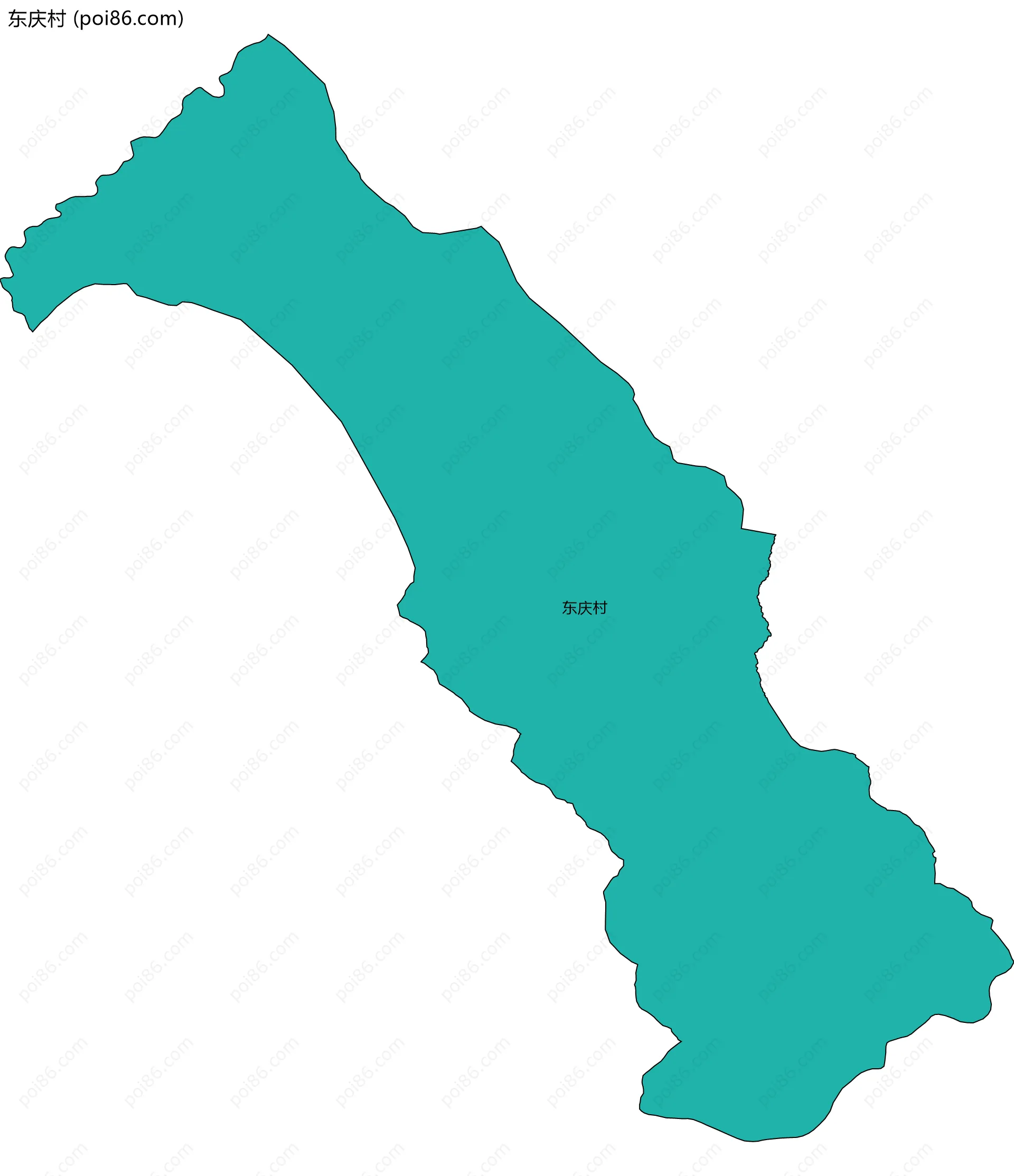 东庆村边界地图