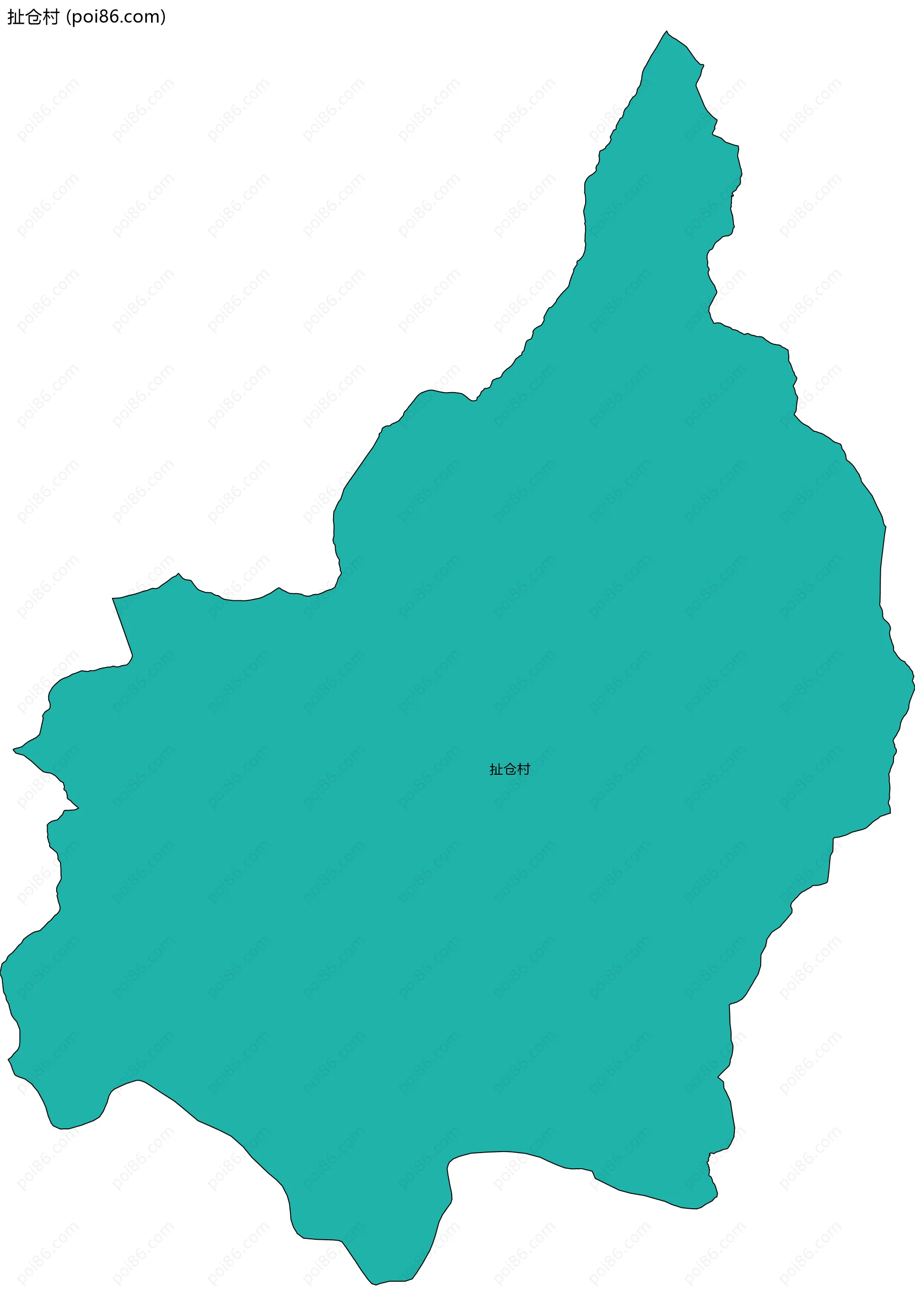 扯仓村边界地图