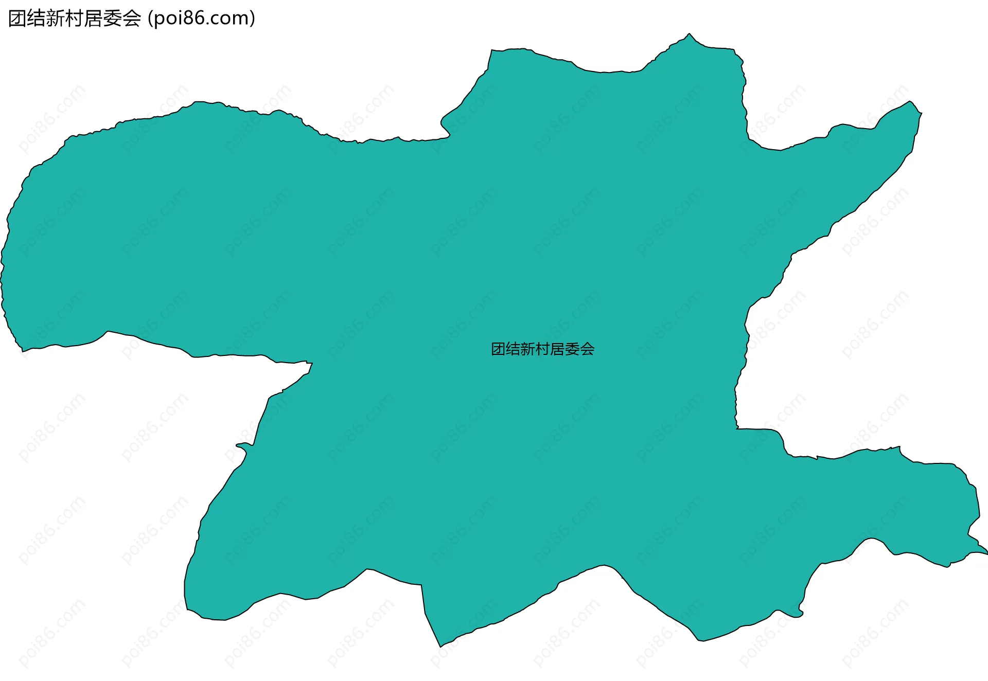 团结新村居委会边界地图
