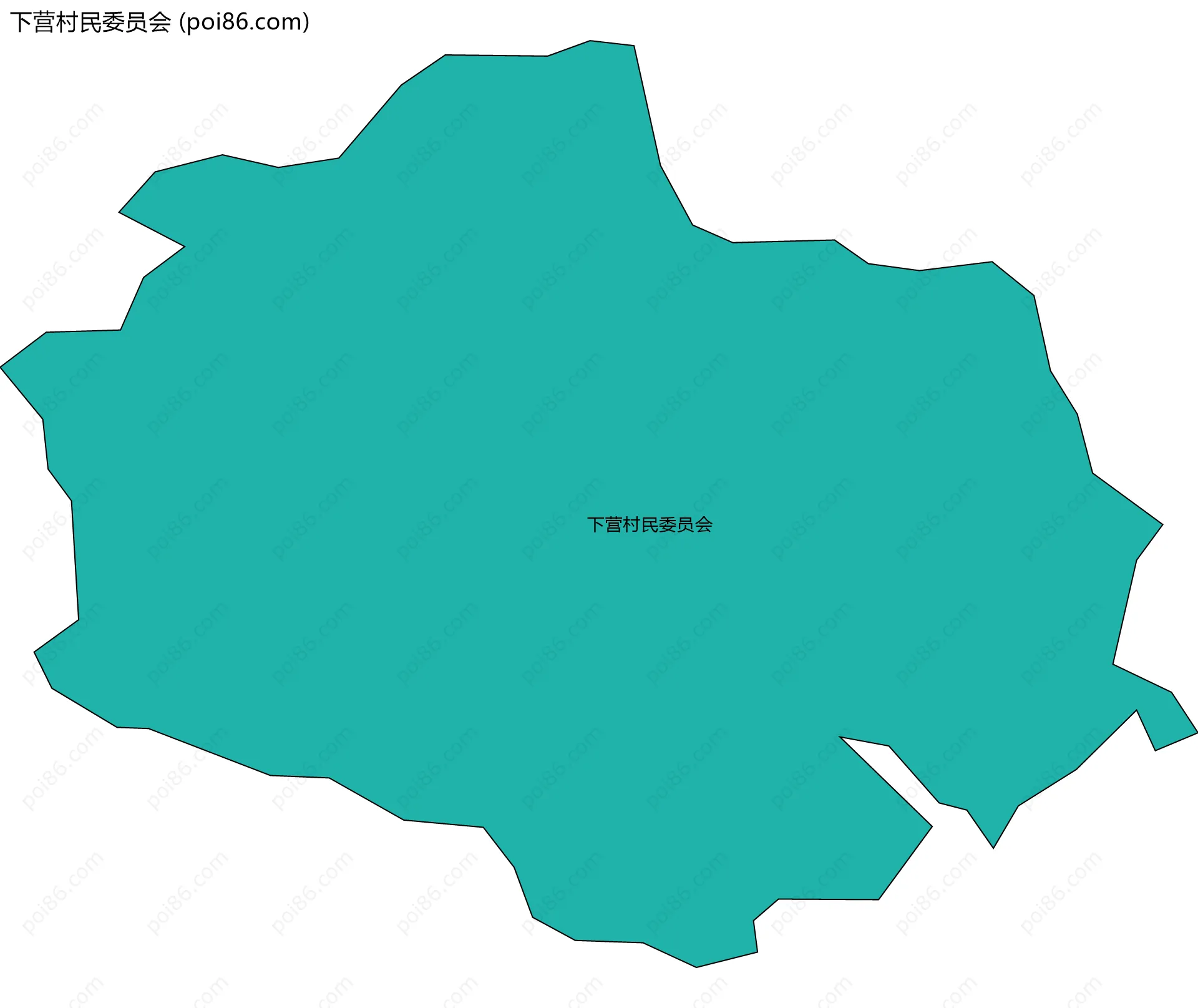 下营村民委员会边界地图