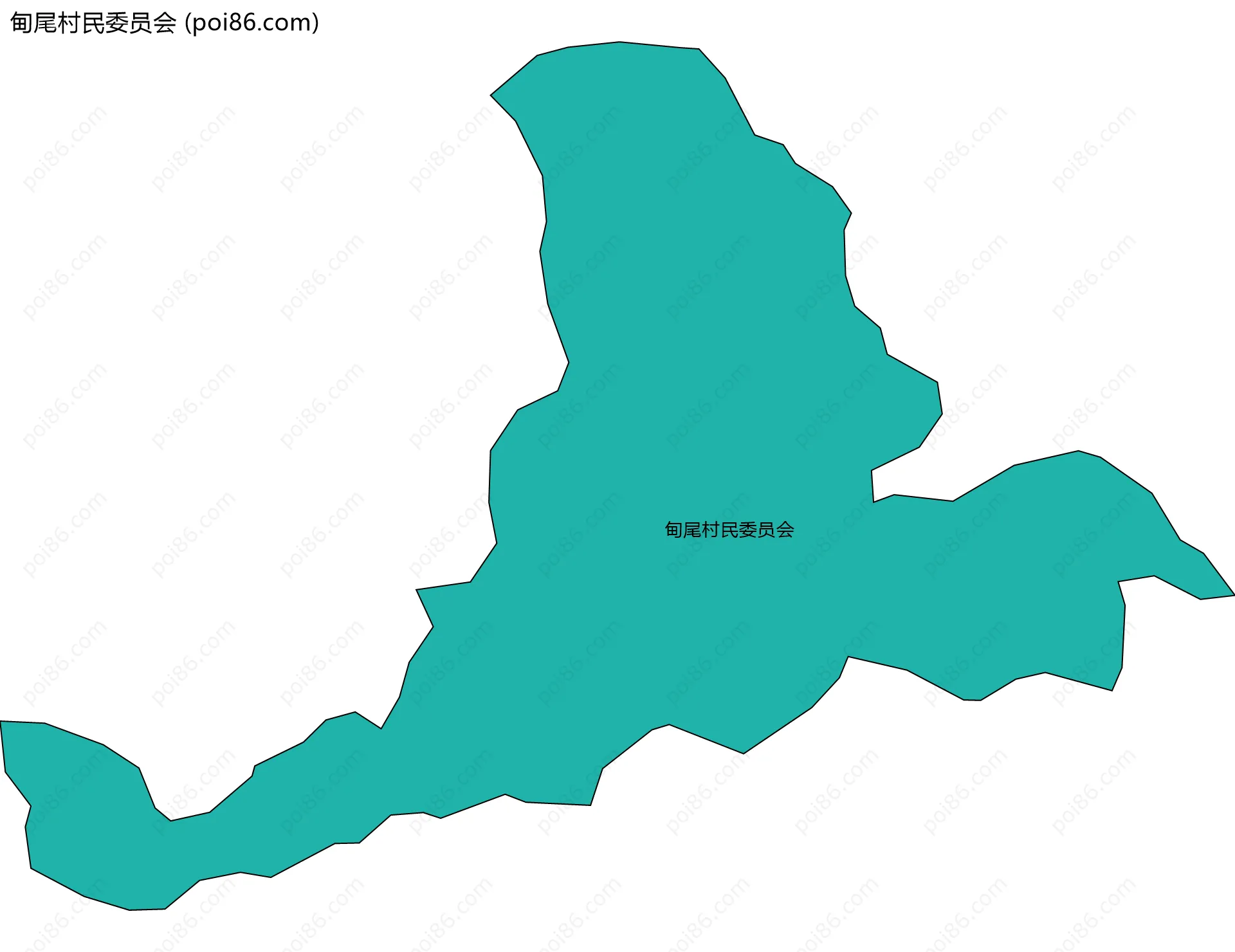 甸尾村民委员会边界地图