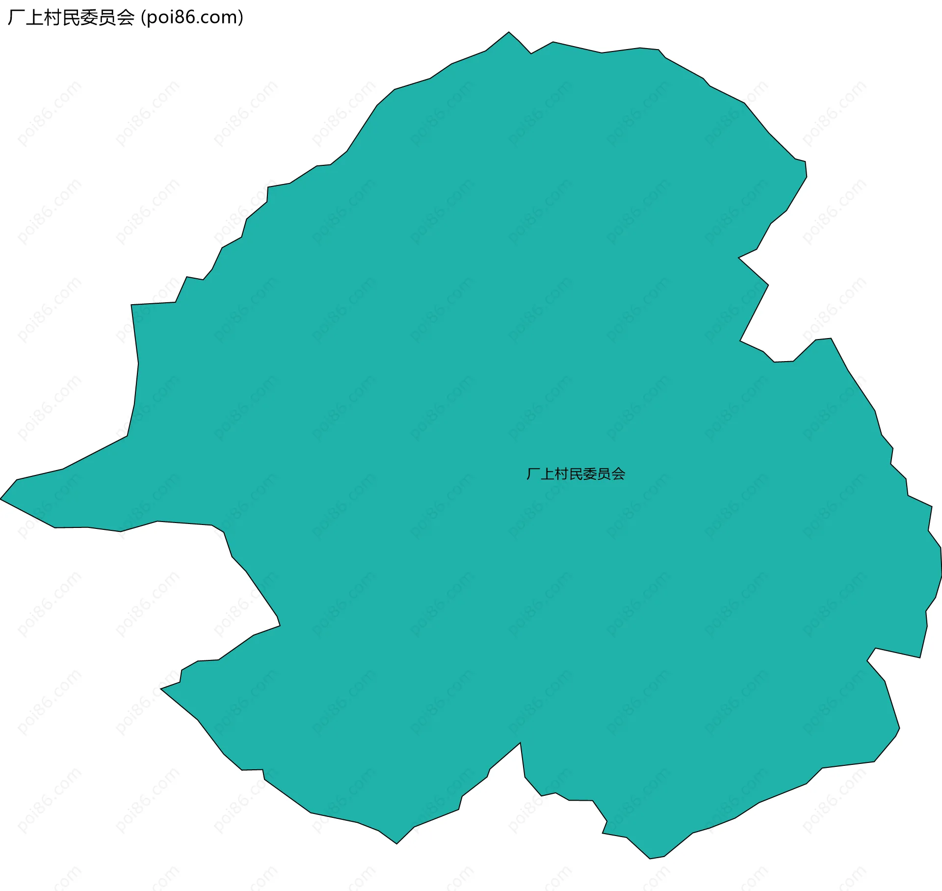 厂上村民委员会边界地图