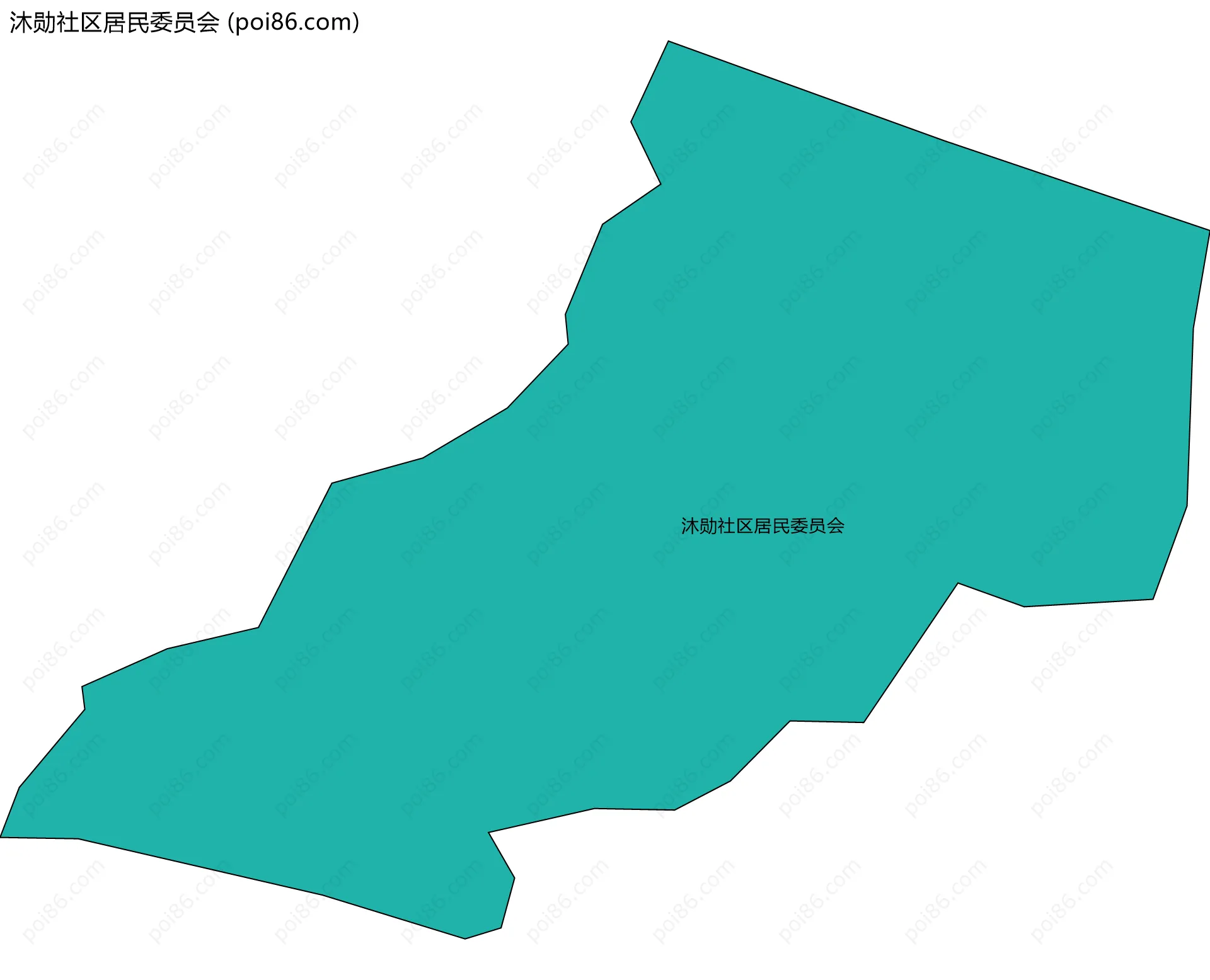 沐勋社区居民委员会边界地图