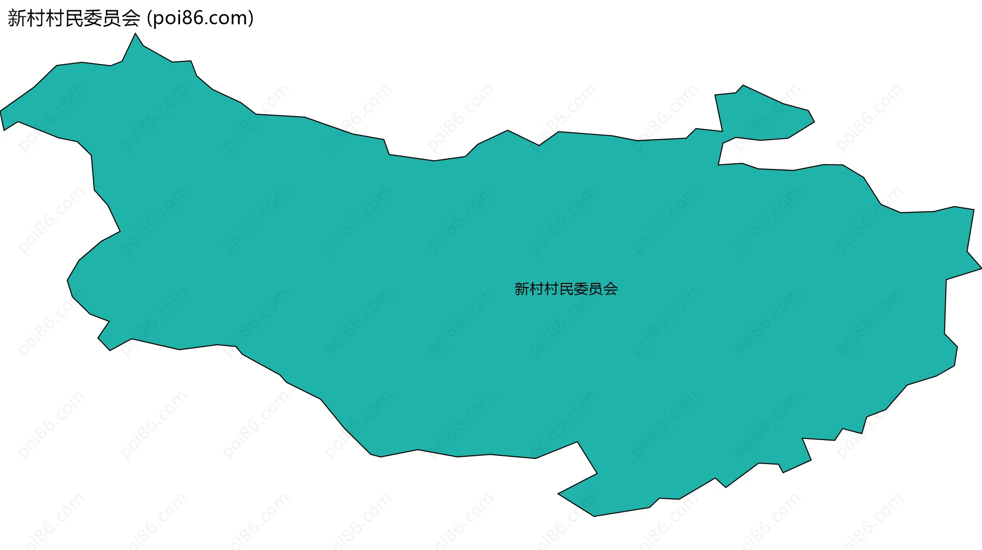 新村村民委员会边界地图