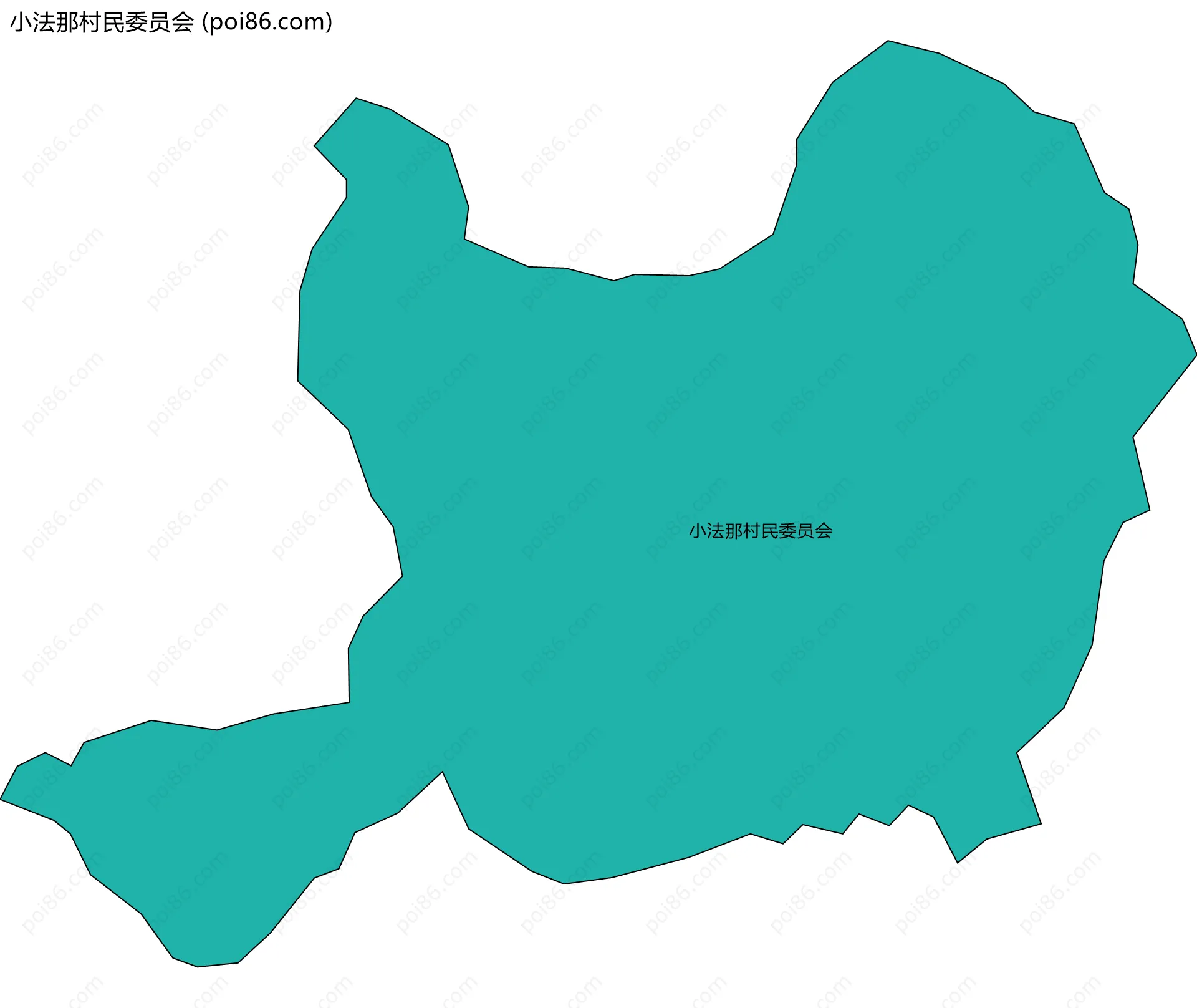 小法那村民委员会边界地图