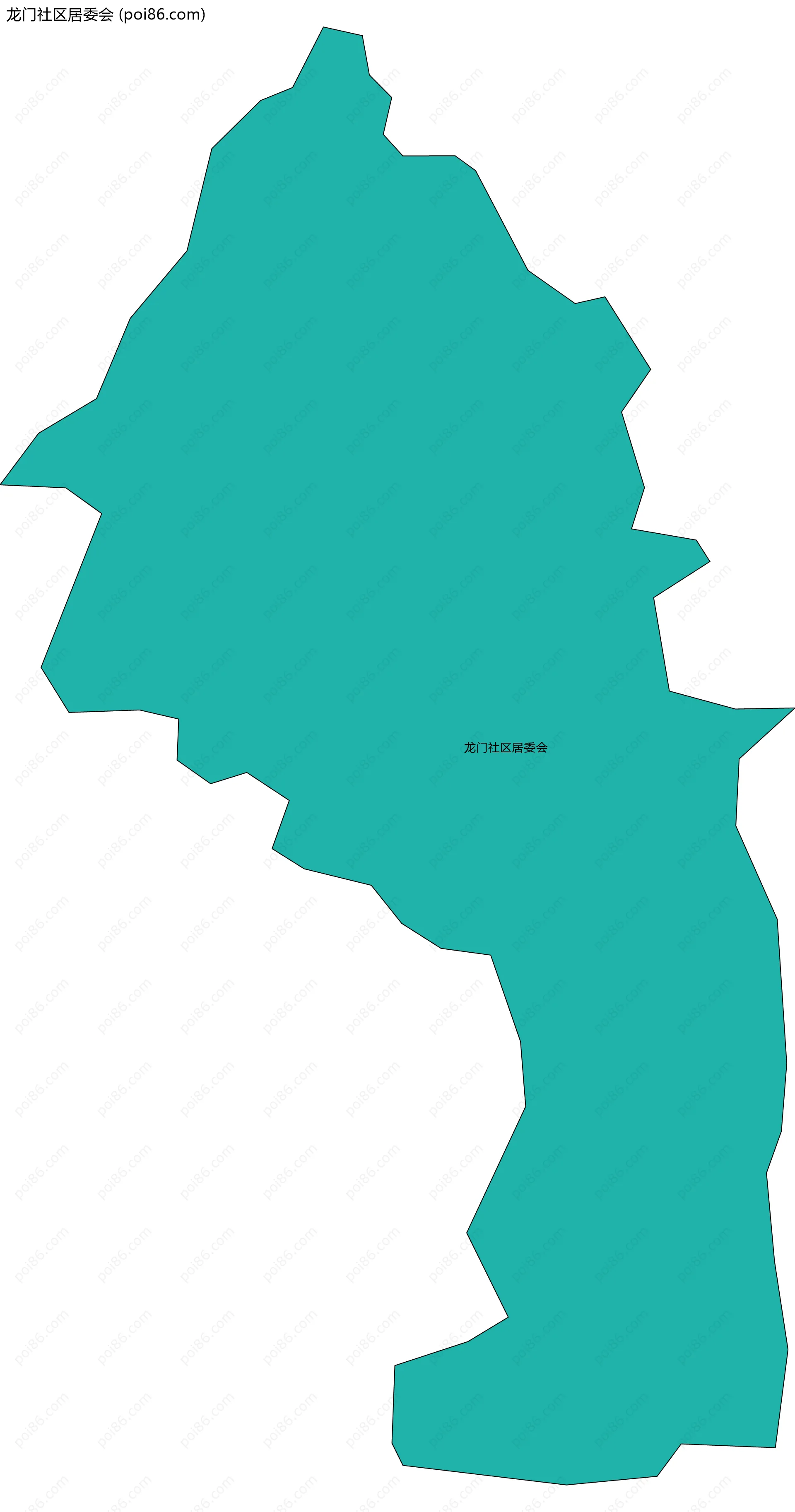 龙门社区居委会边界地图